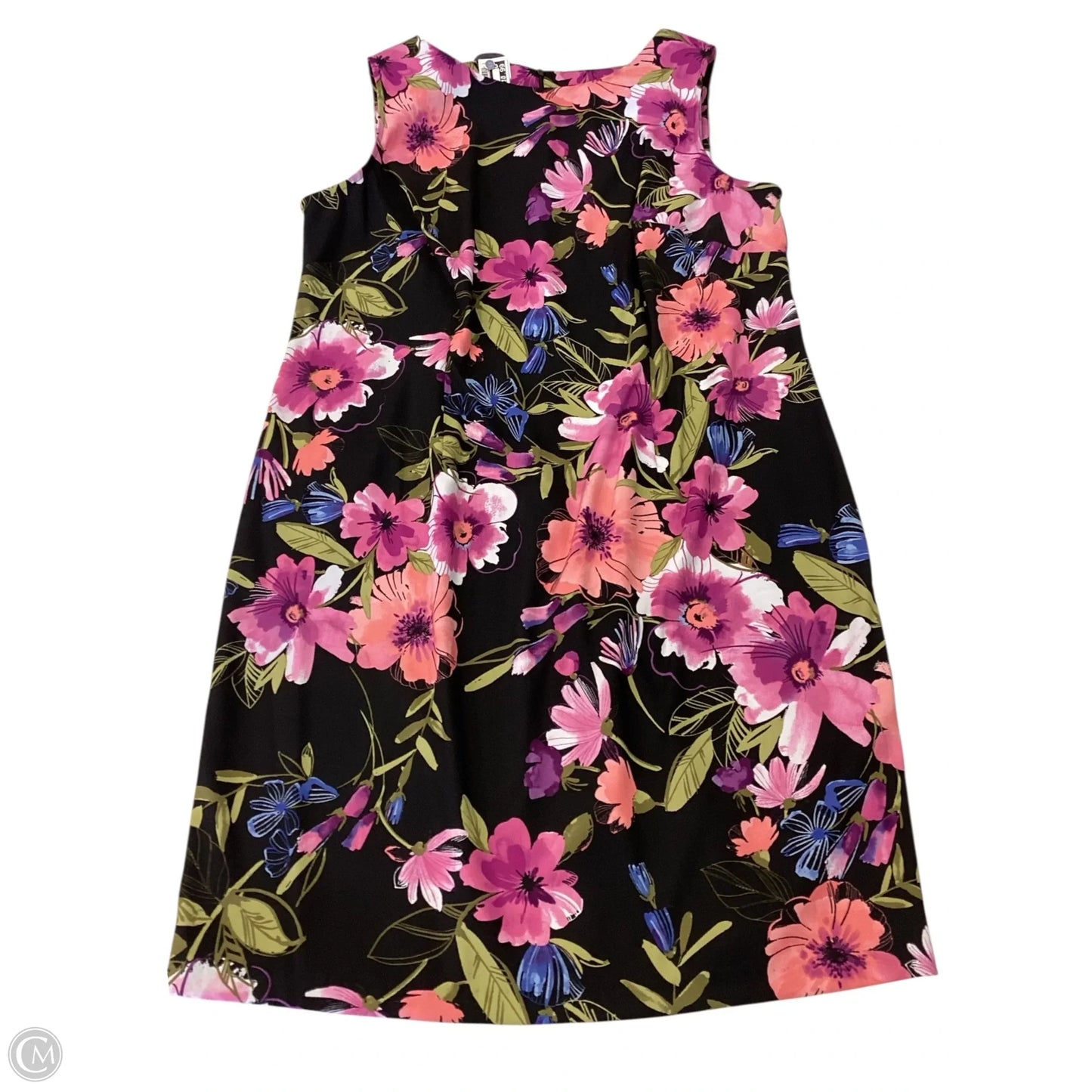 Dress Casual Short By Connected Apparel In Floral Print, Size: 16