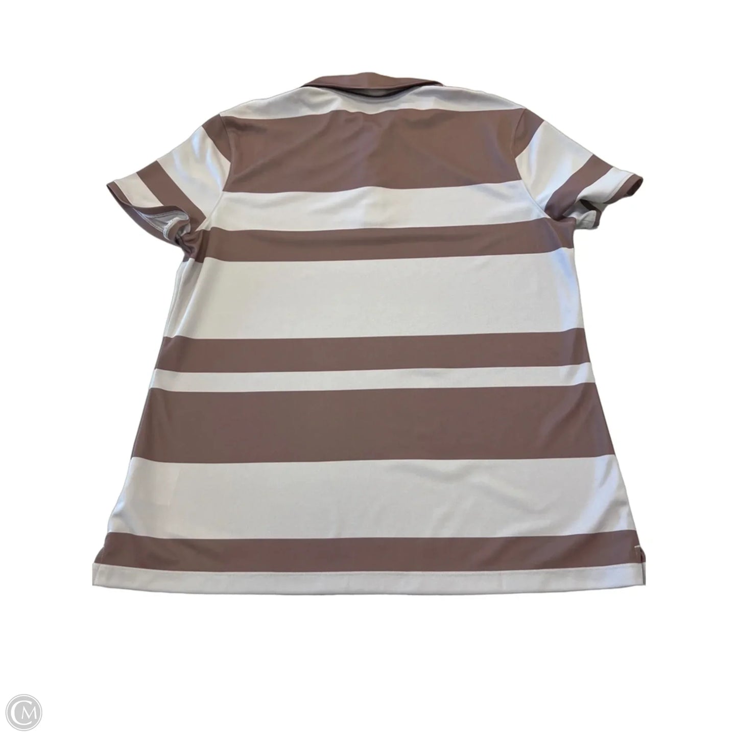 Athletic Top Short Sleeve By Nike Apparel In Brown, Size: L