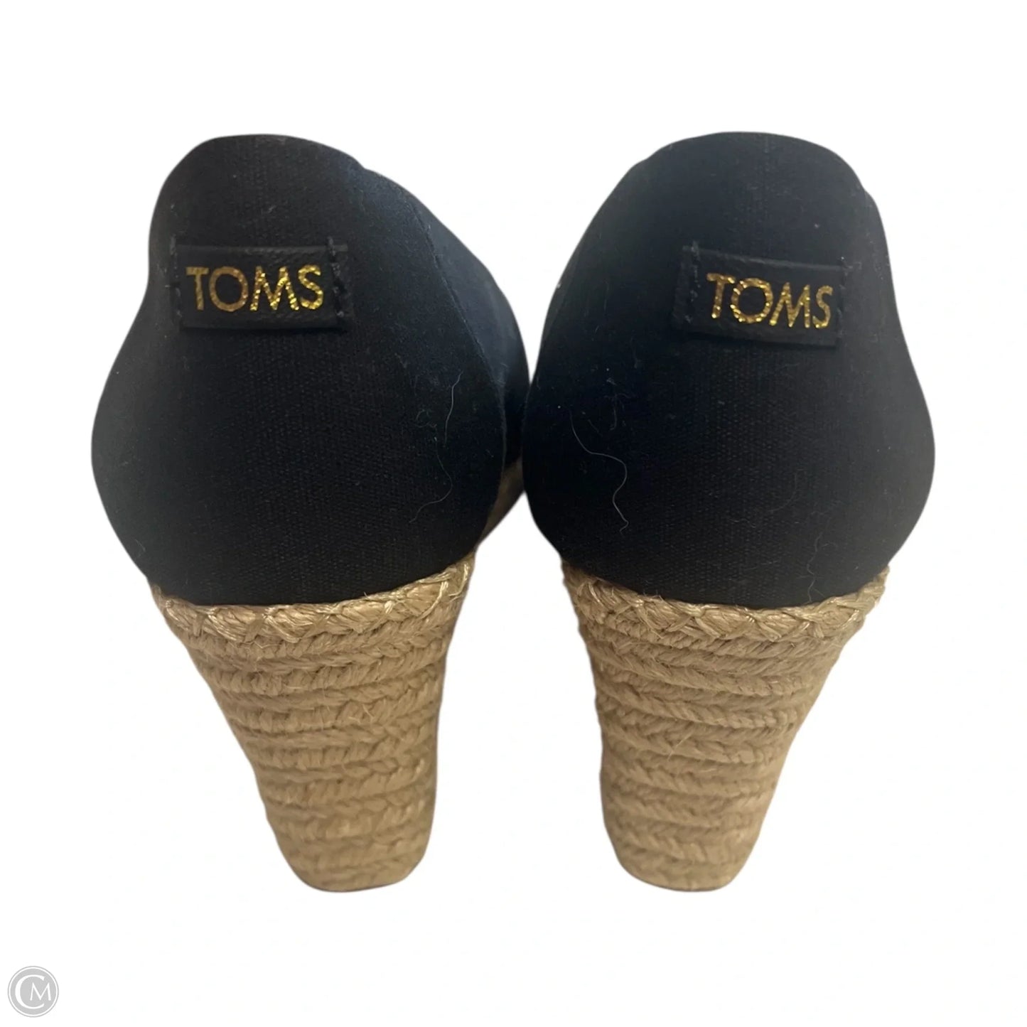 Shoes Heels Wedge By Toms In Black, Size: 7