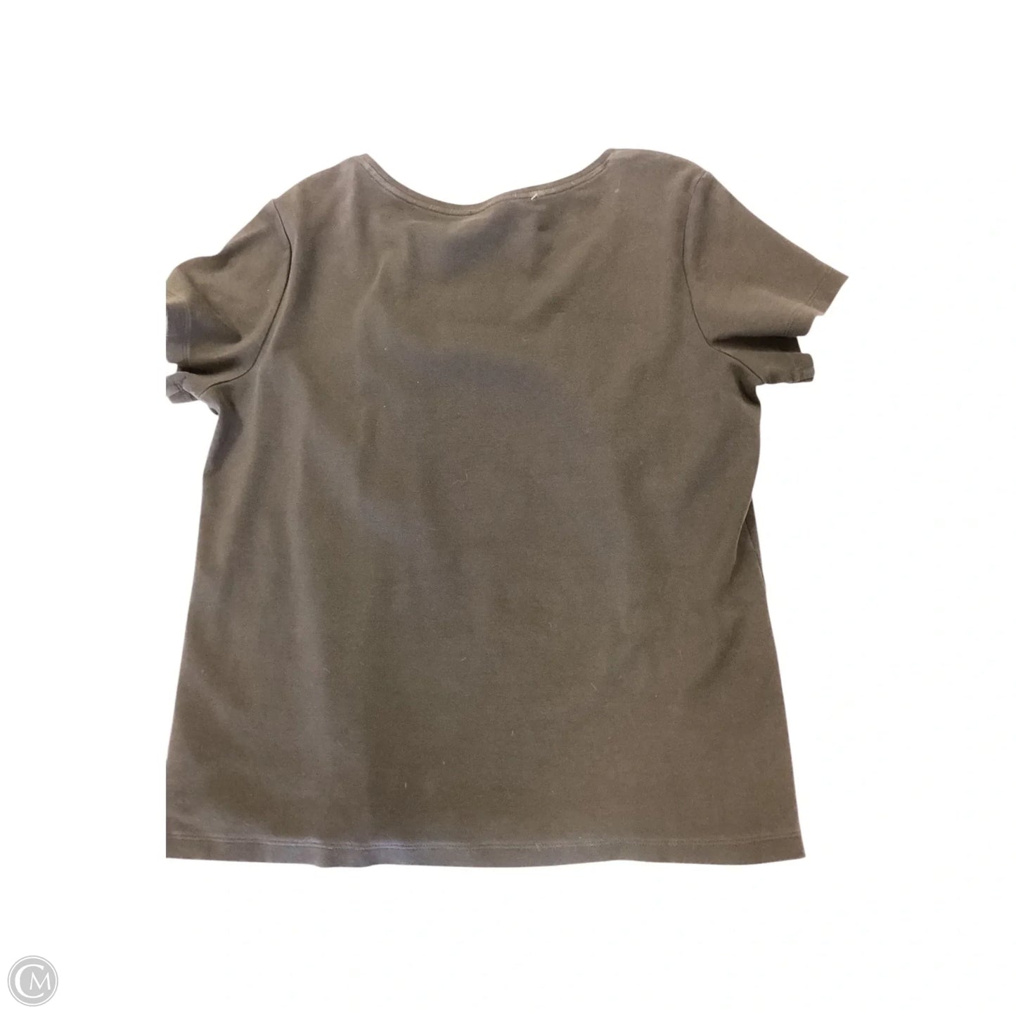 Top Short Sleeve By Chicos In Brown, Size: Xl