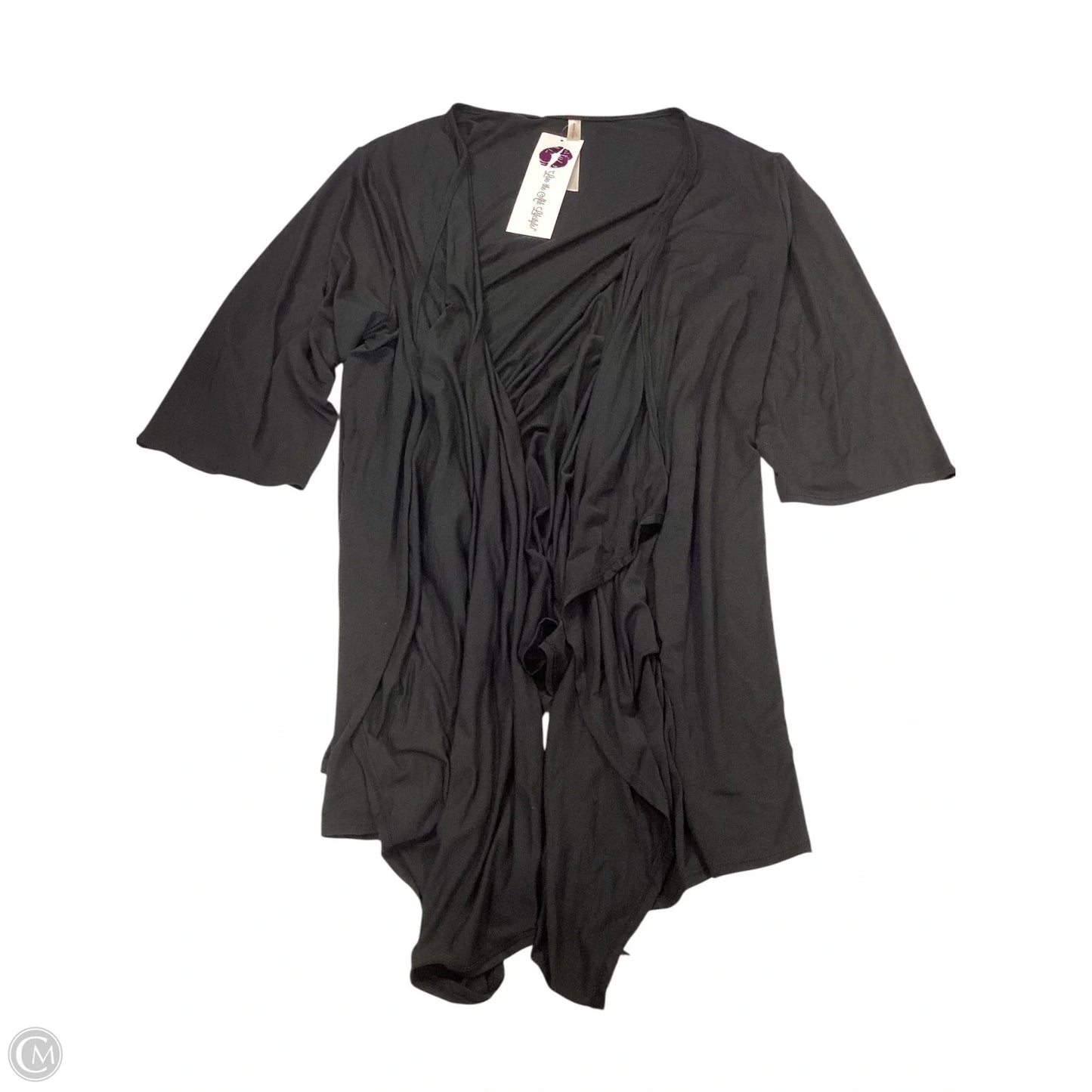 Cardigan By Clothes Mentor In Black, Size: 3x