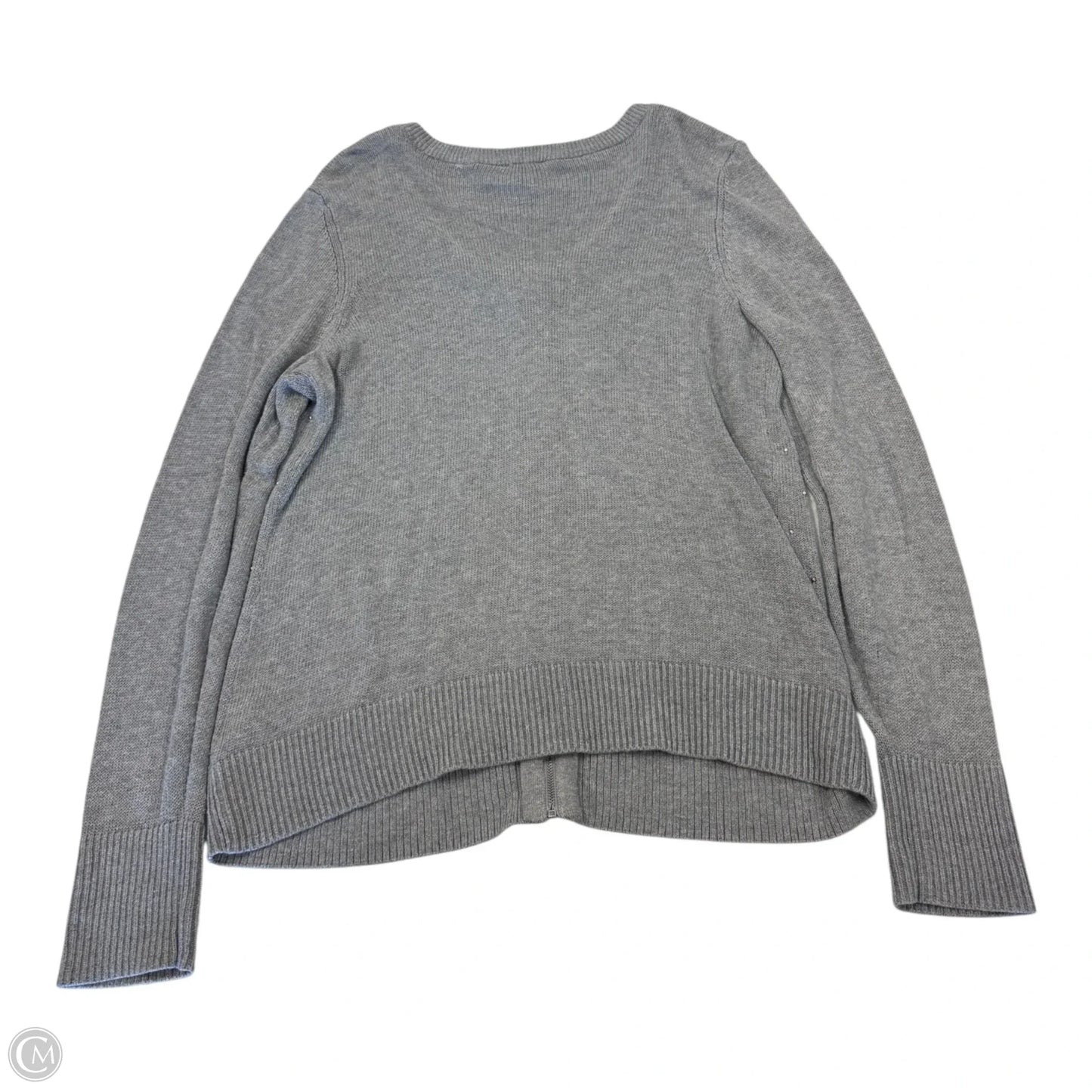 Sweater By Talbots In Grey, Size: L