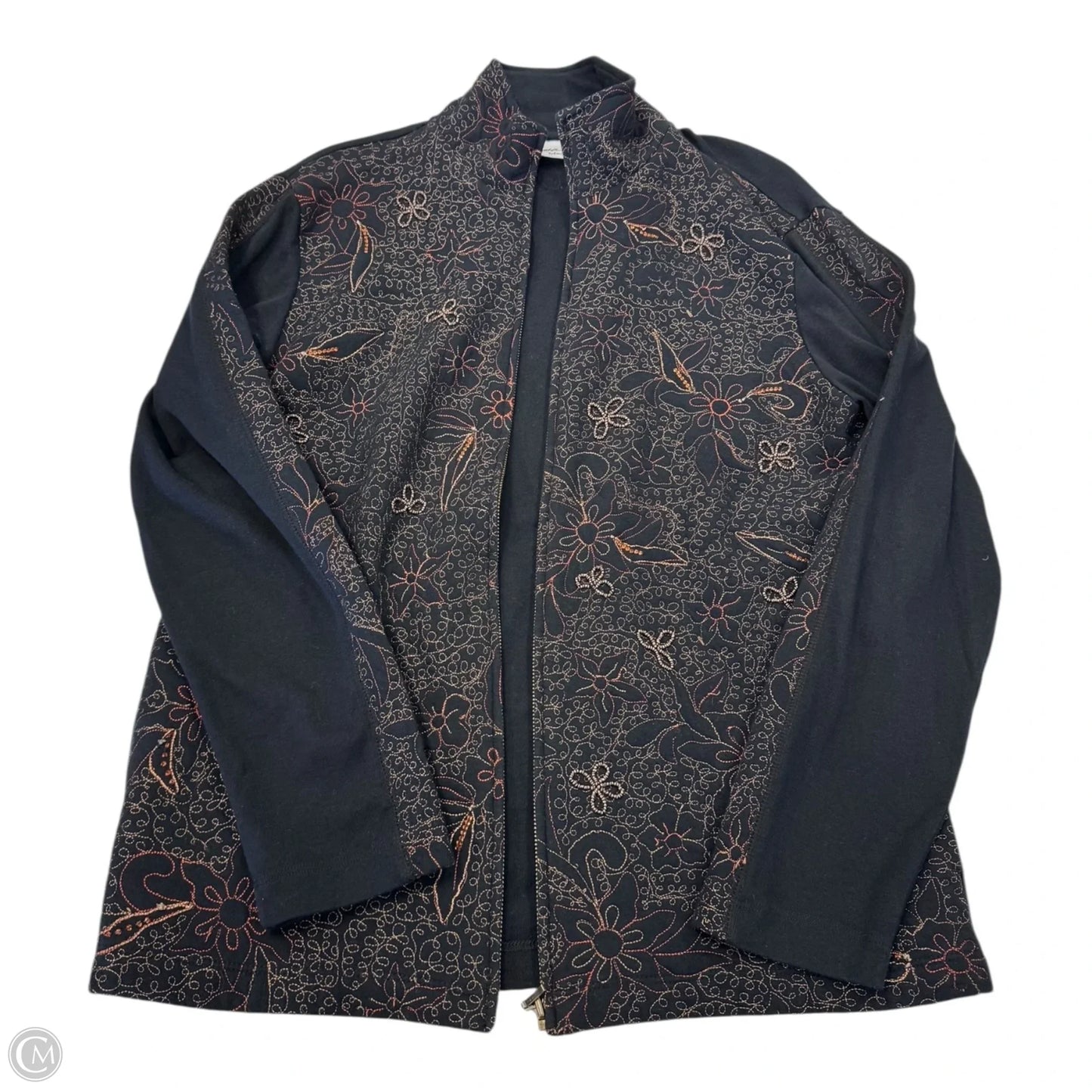 Jacket Other By Chicos In Black, Size: 1 (M)