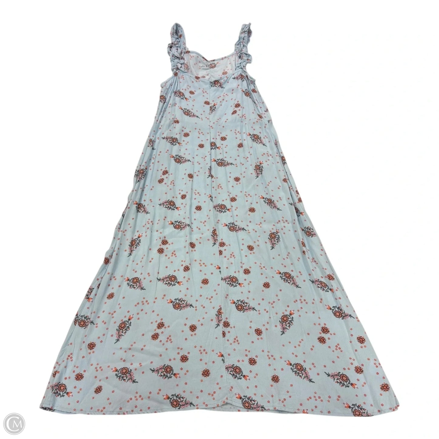 Dress Casual Midi By Loft In Blue & Orange, Size: 2