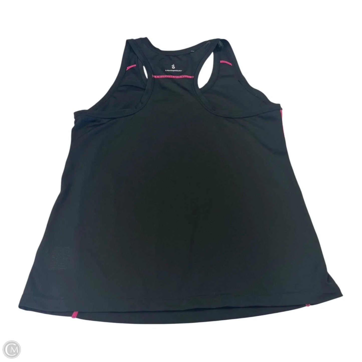 Athletic Tank Top By New Balance In Black & Pink, Size: M