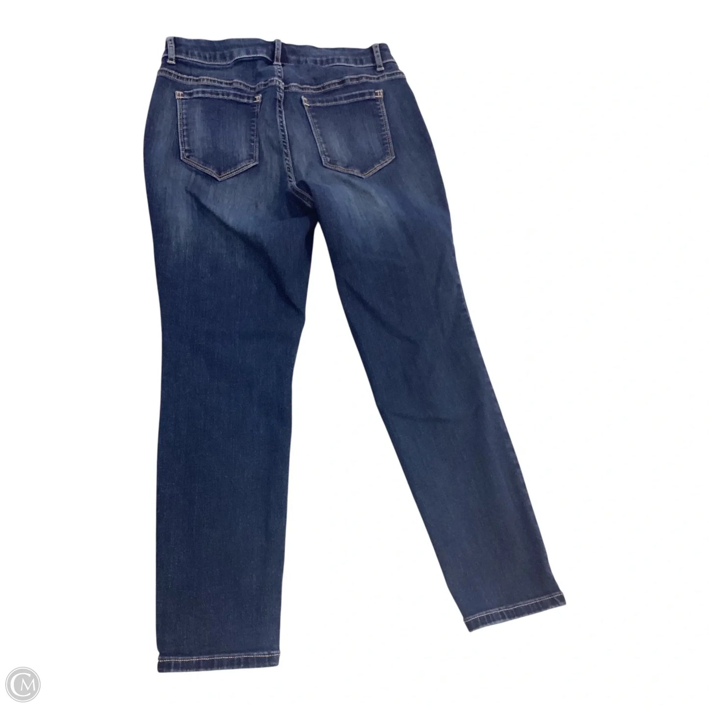 Jeans Skinny By Simply Vera In Blue Denim, Size: 8p