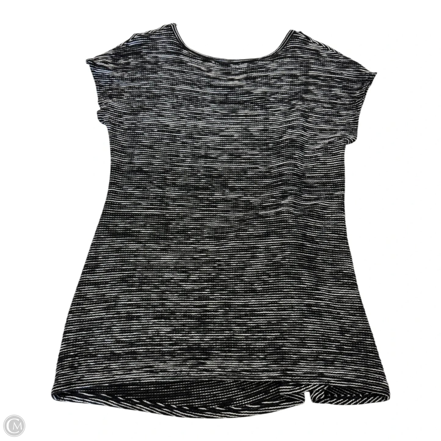 Top Short Sleeve By Max Studio In Black & White, Size: Xl