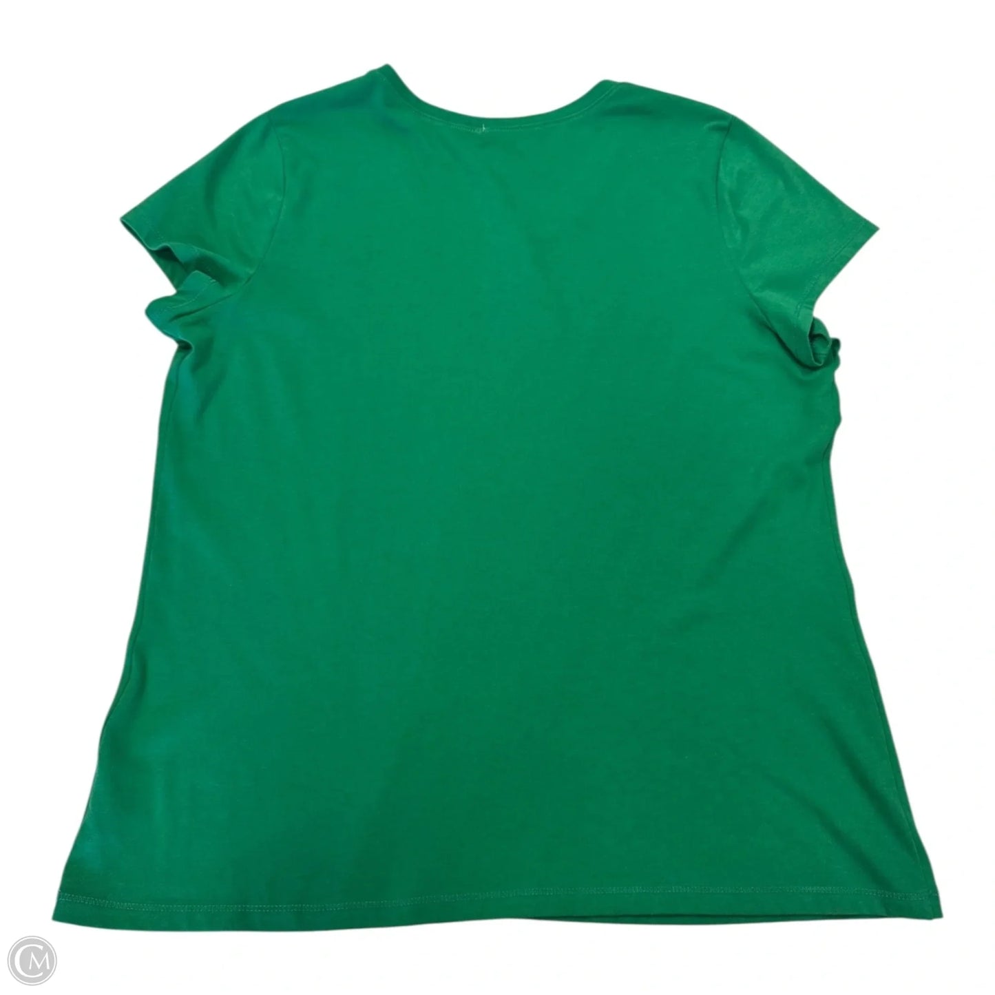 Top Short Sleeve Basic By No Boundaries In Green, Size: 3x