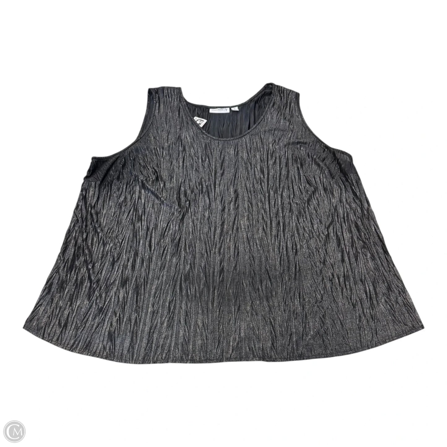 Top Sleeveless By Susan Graver In Black, Size: 3x