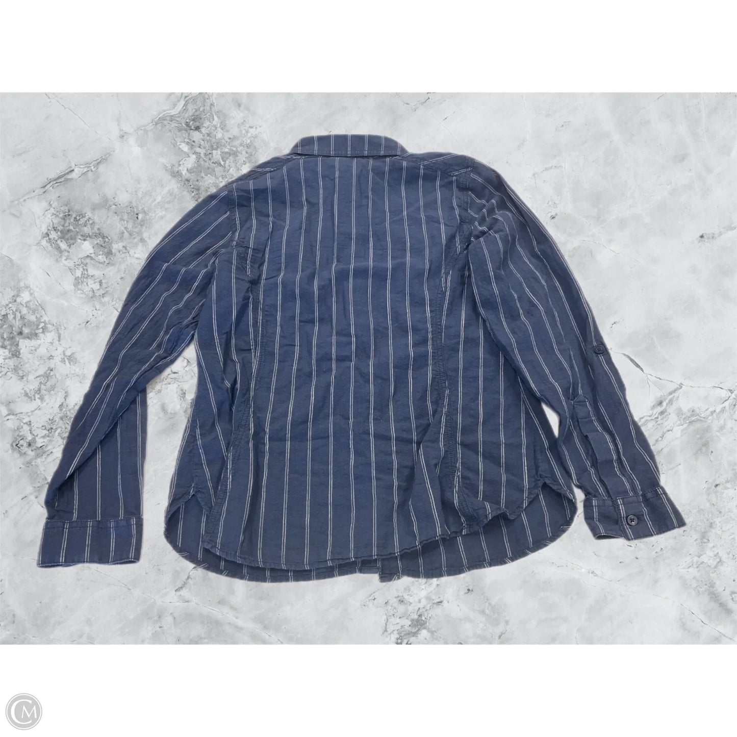 Top Long Sleeve By Columbia In Striped Pattern, Size: S