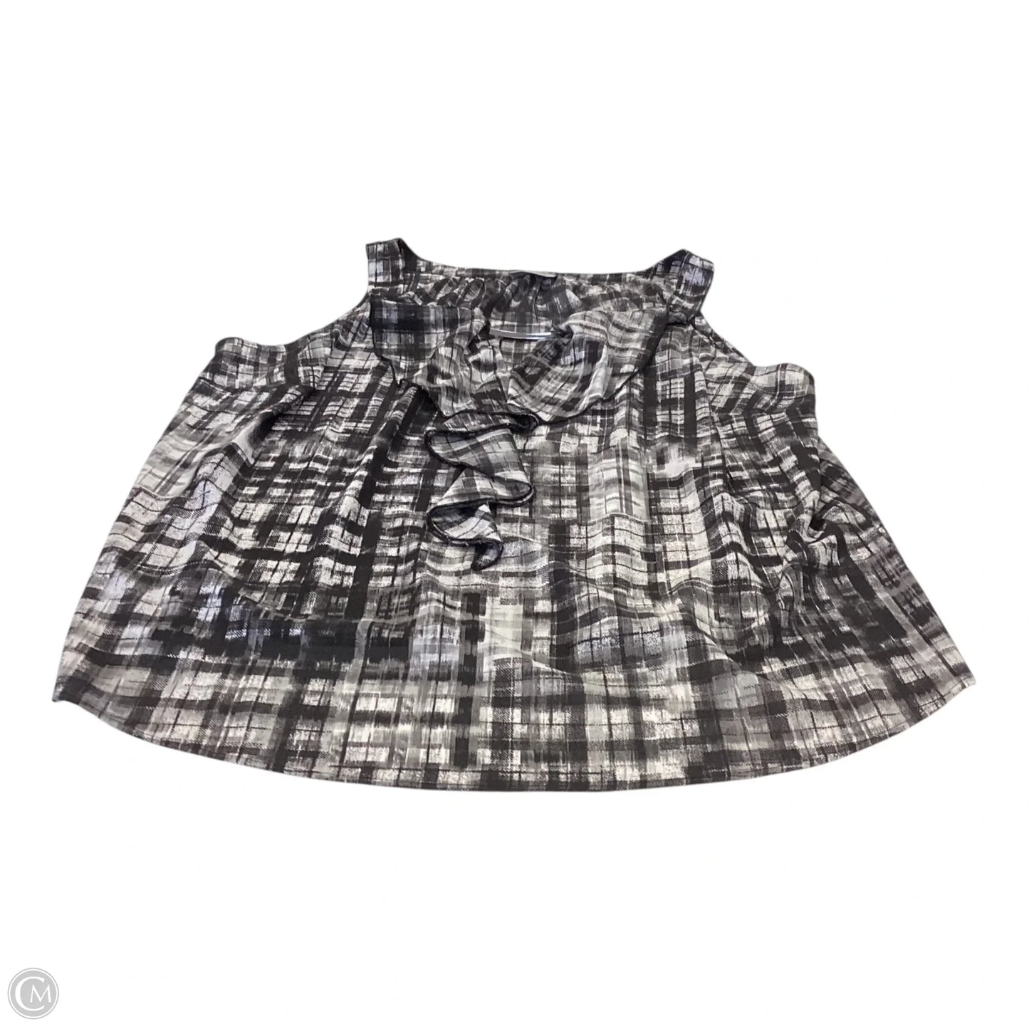 Top Sleeveless By Avenue In Grey, Size: 3x