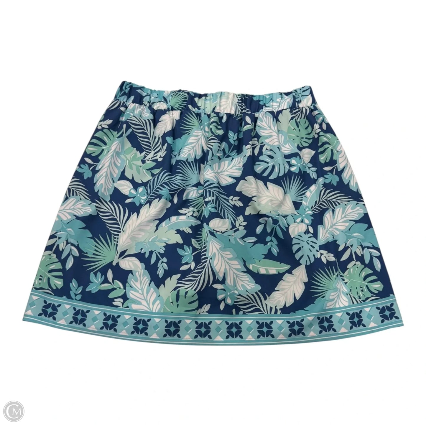 Skort By Croft And Barrow In Blue & Green, Size: S