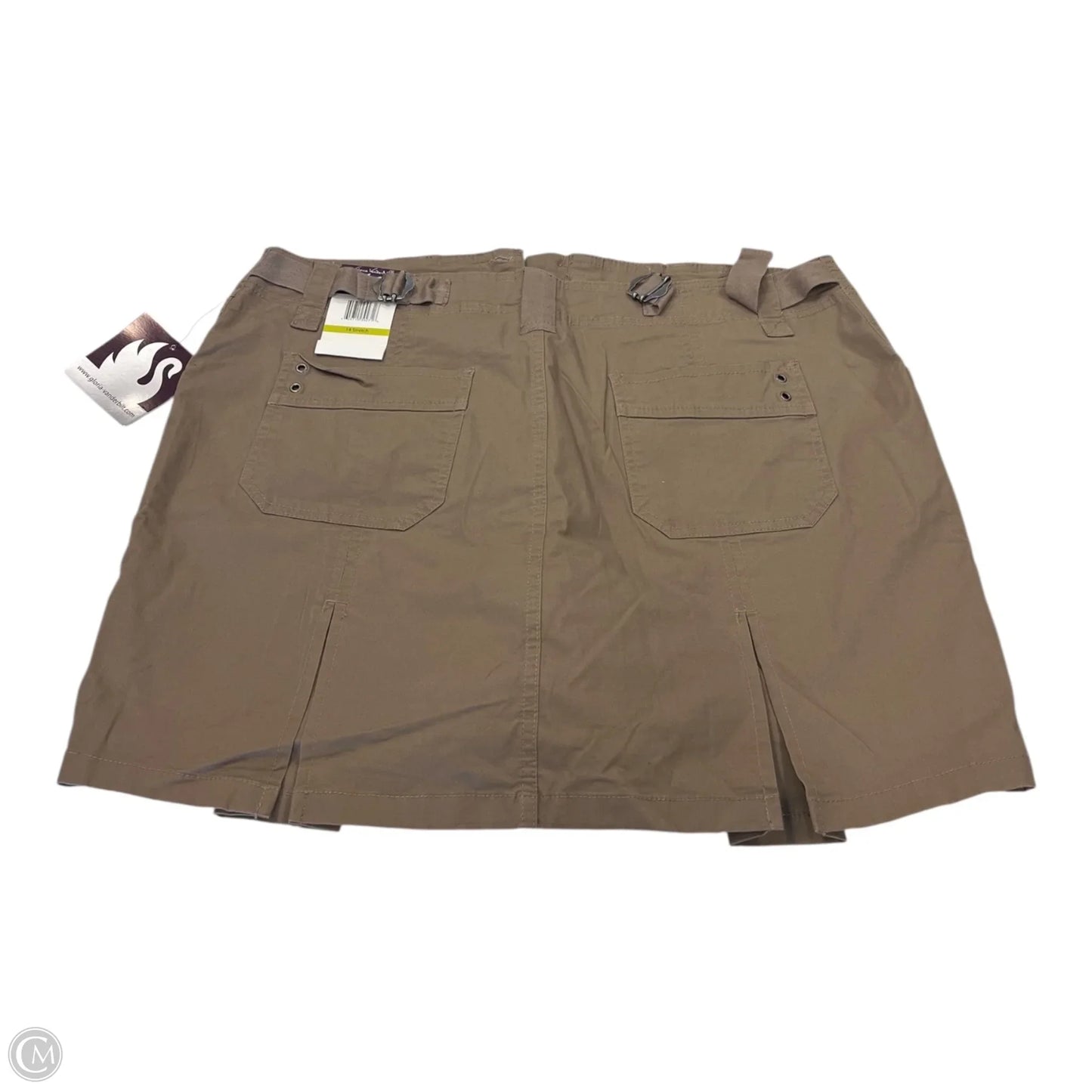 Skort By Gloria Vanderbilt In Brown, Size: 14