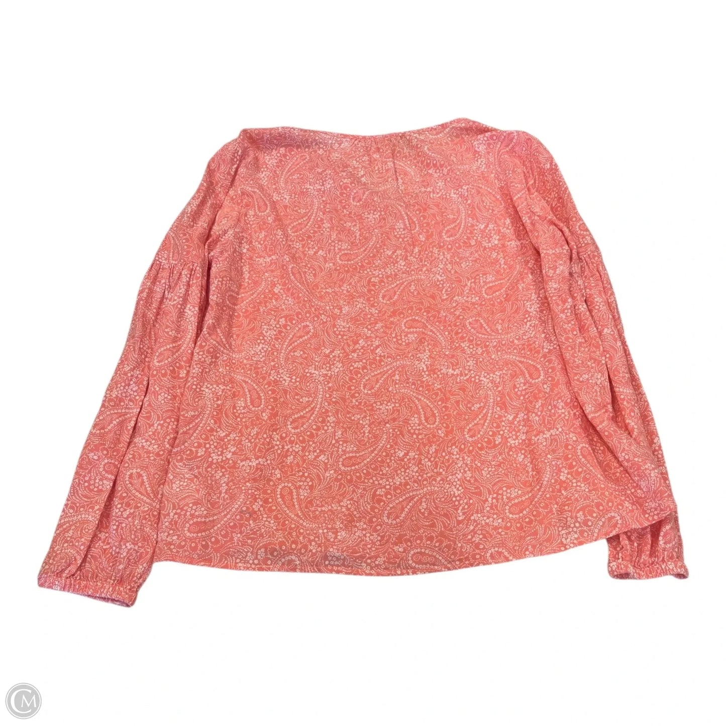 Top Long Sleeve By Gap In Coral, Size: M