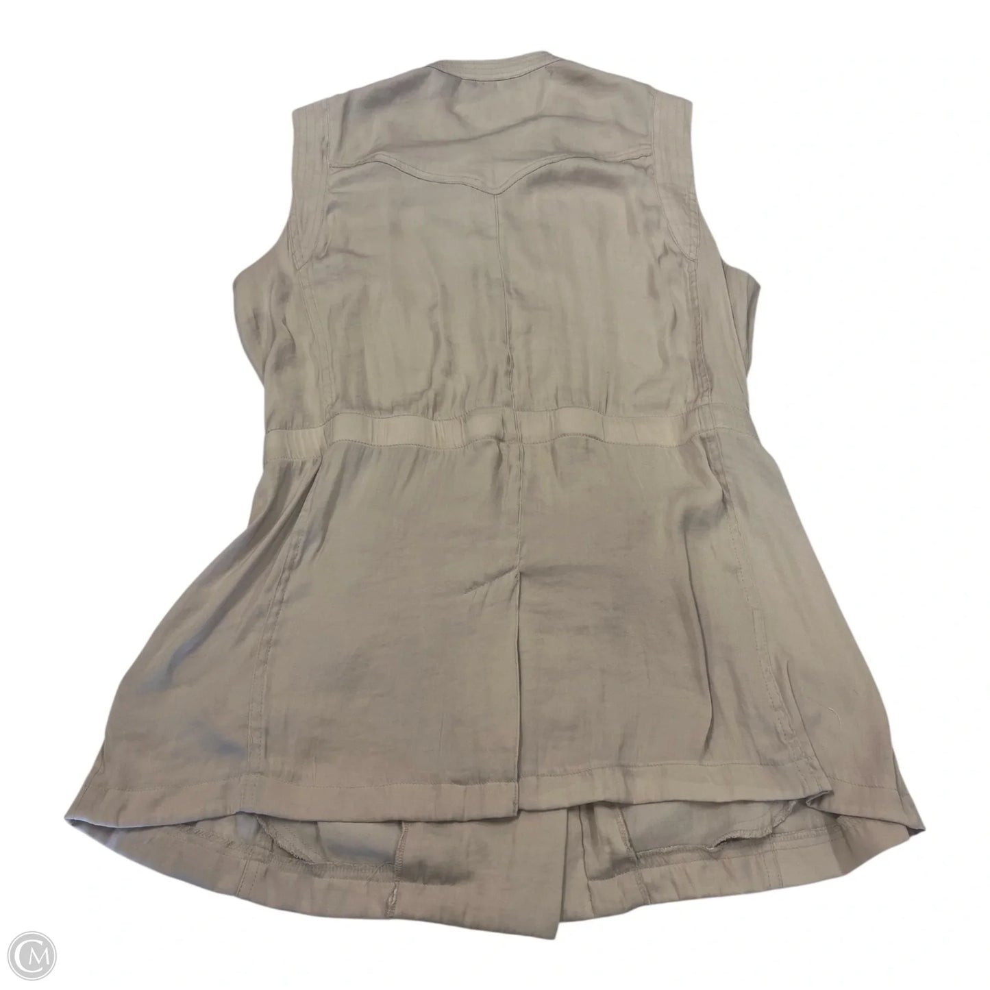 Top Sleeveless By Simply Vera In Brown, Size: L