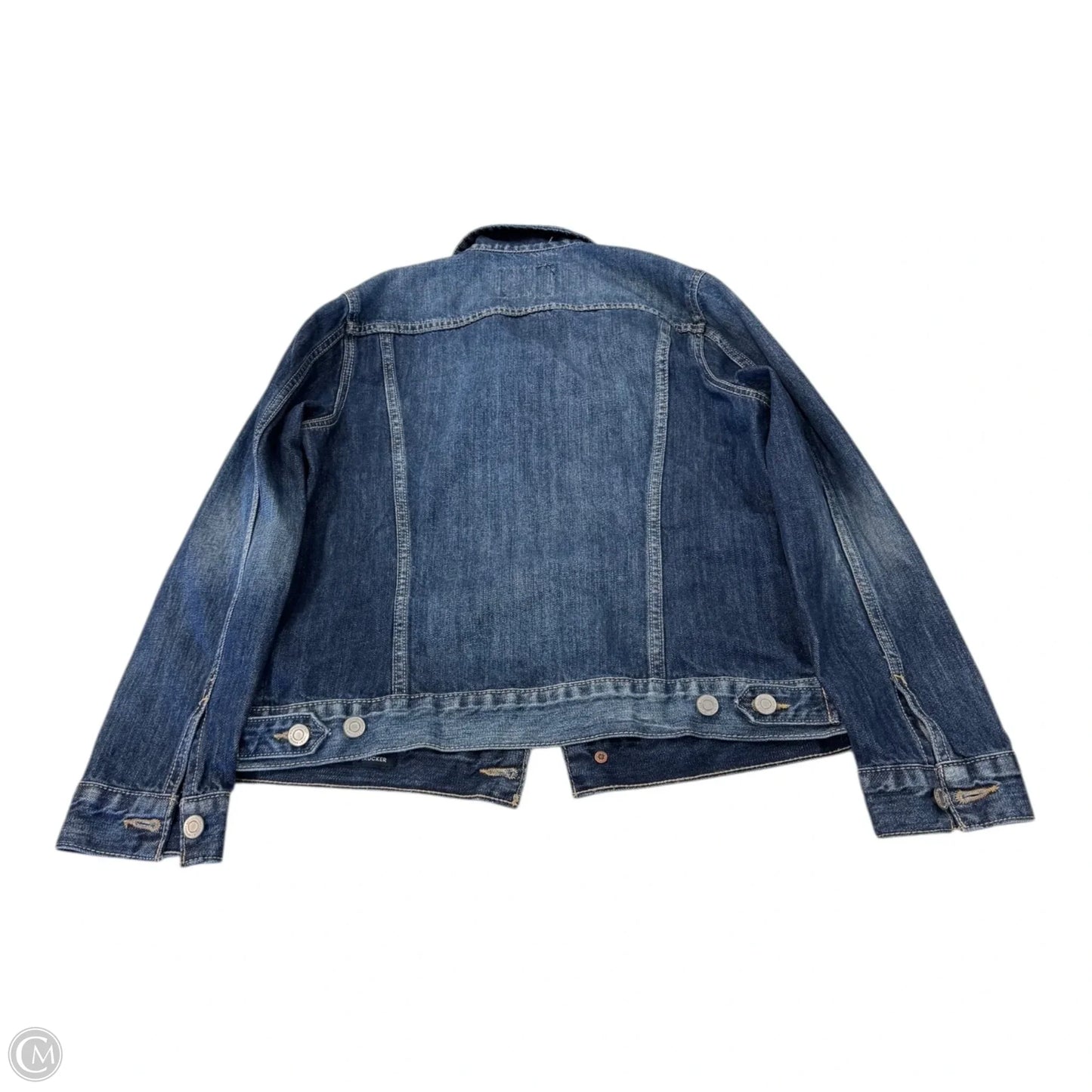 Jacket Denim By Lucky Brand In Blue, Size: M