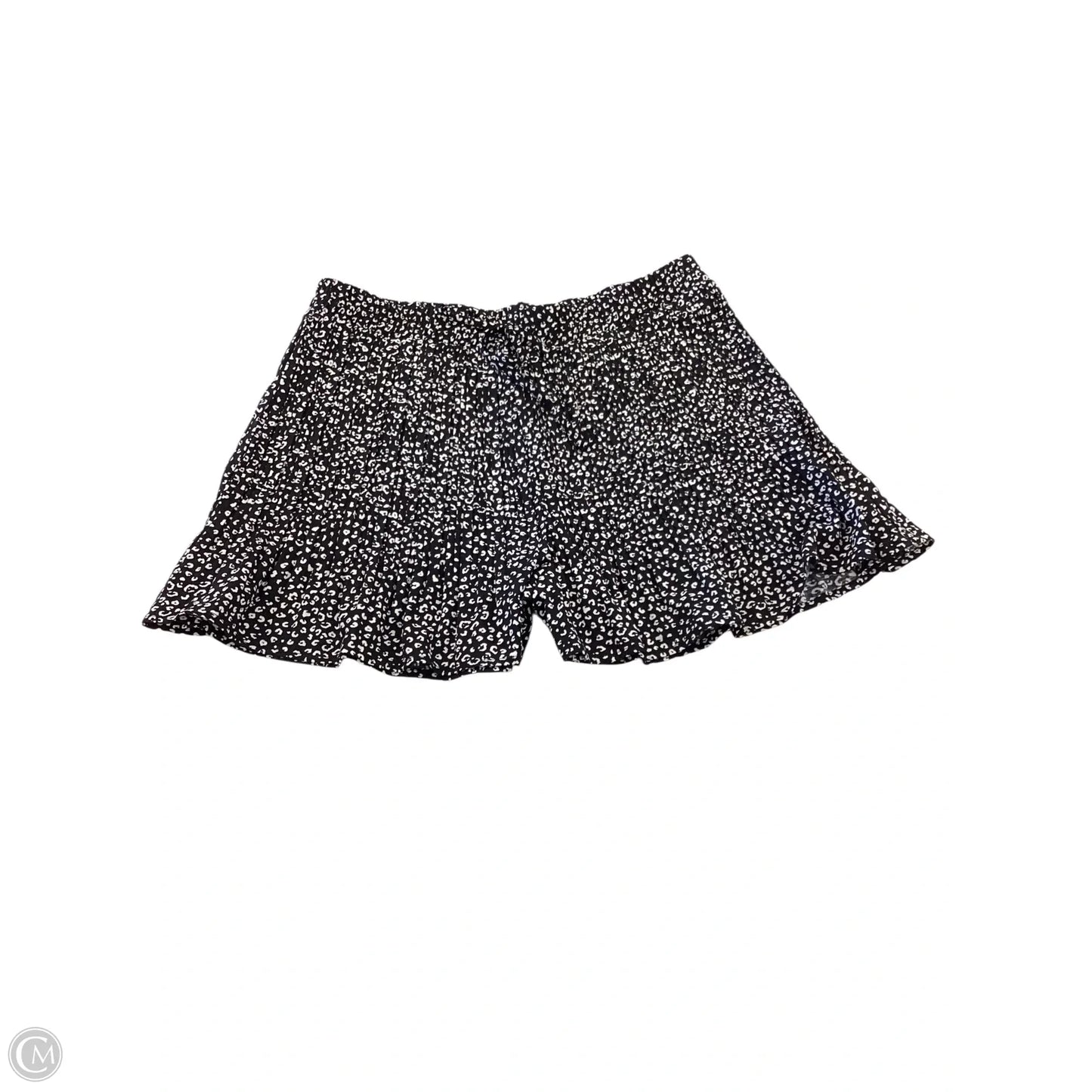 Skirt Mini & Short By Versona In Black & White, Size: L