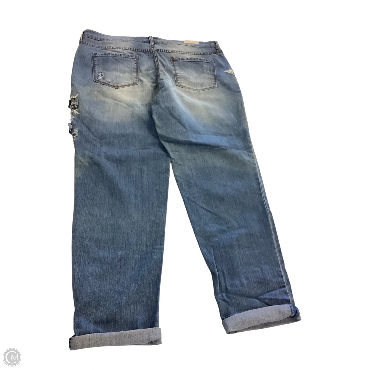 Jeans Straight By Vintage America In Blue, Size: 14