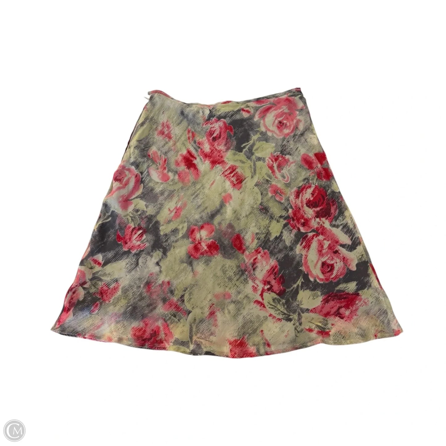 Skirt Midi By Liz Claiborne In Floral Print, Size: 8