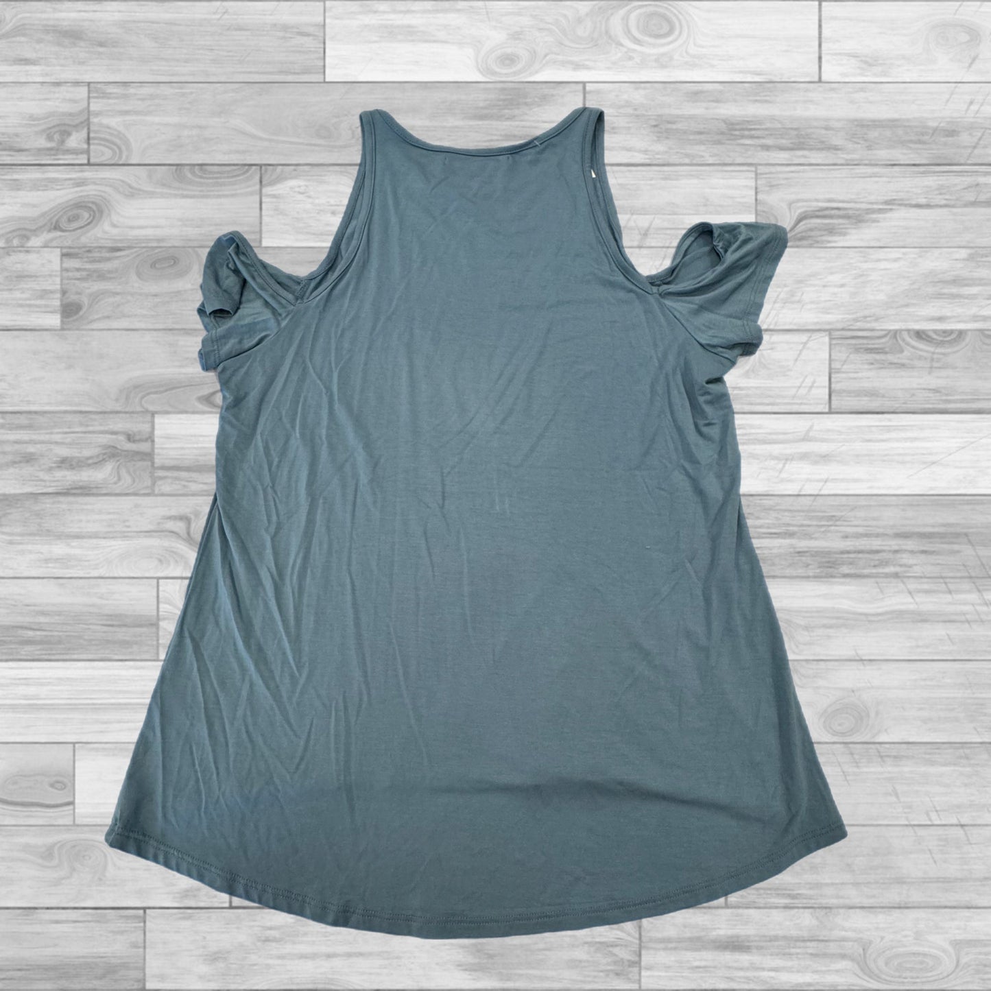 Blue Top Short Sleeve Shore, Size L