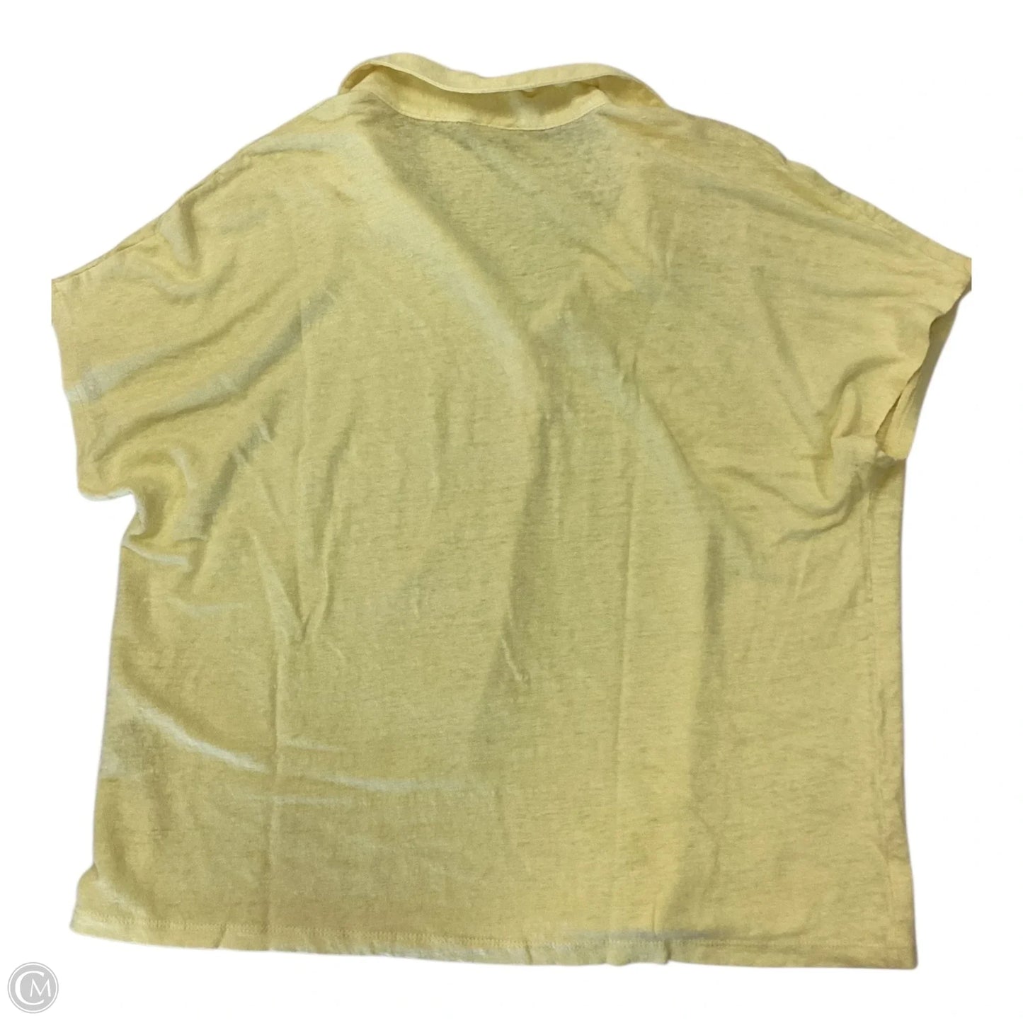 Top Short Sleeve By Chicos In Yellow, Size: L (2)