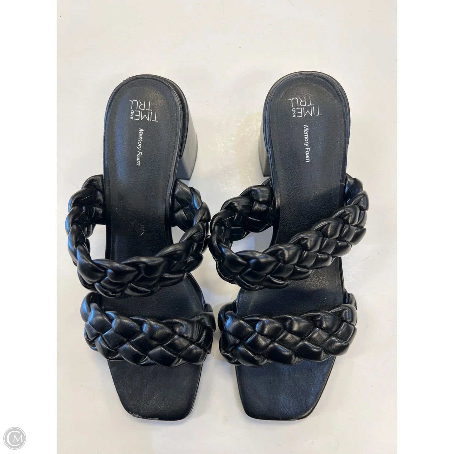 Shoes Heels Block By Time And Tru In Black, Size: 9