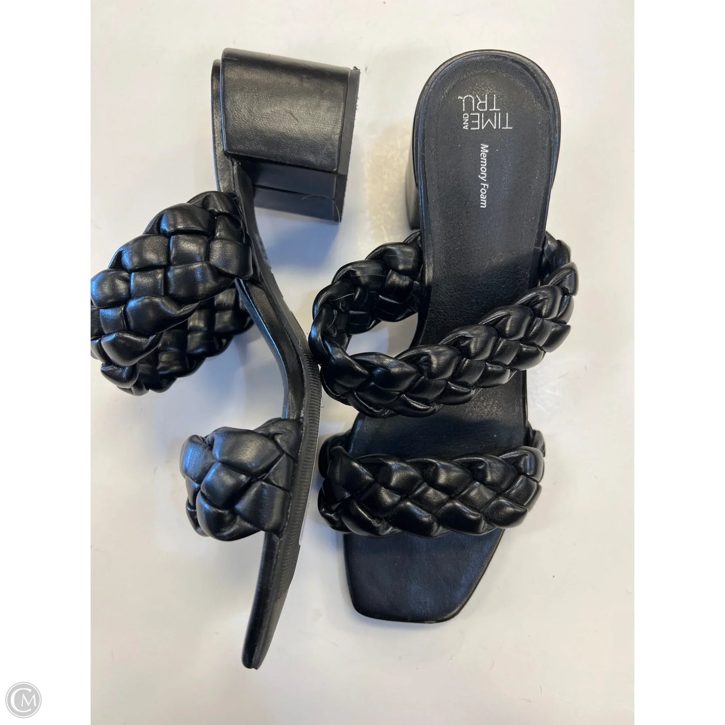 Shoes Heels Block By Time And Tru In Black, Size: 9