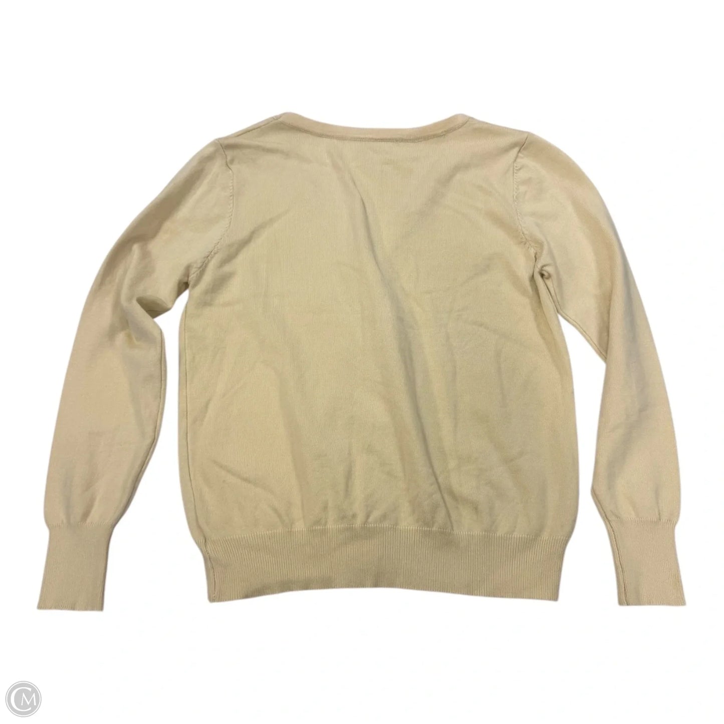 Cardigan By Clothes Mentor In Cream, Size: L