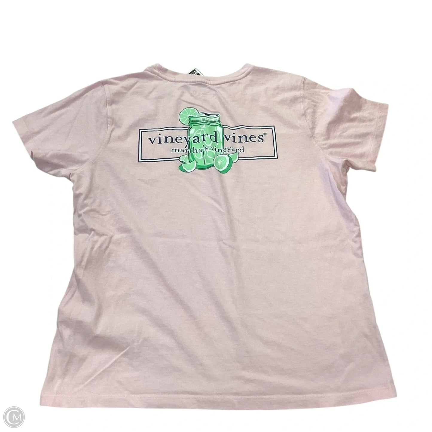 Top Short Sleeve By Vineyard Vines In Pink, Size: L