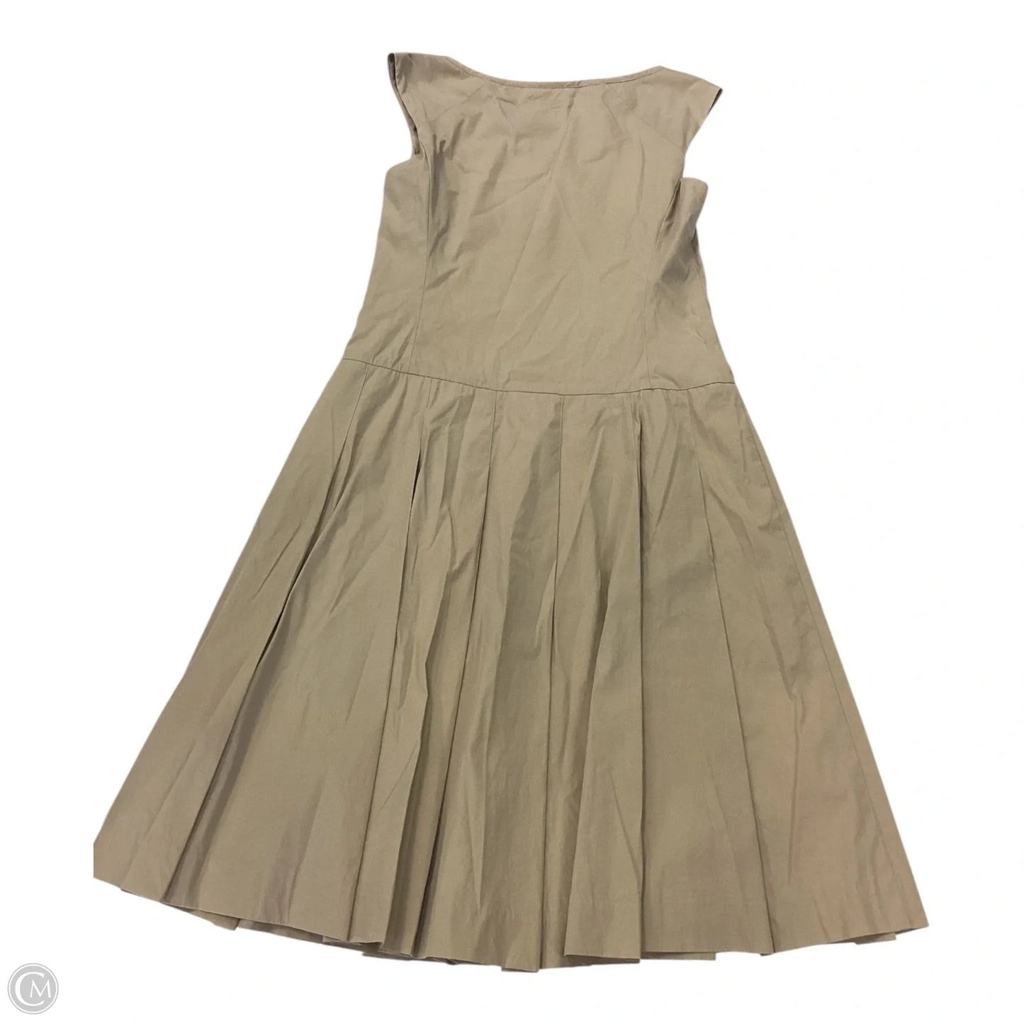 Dress Casual Midi By Banana Republic In Beige, Size: 4