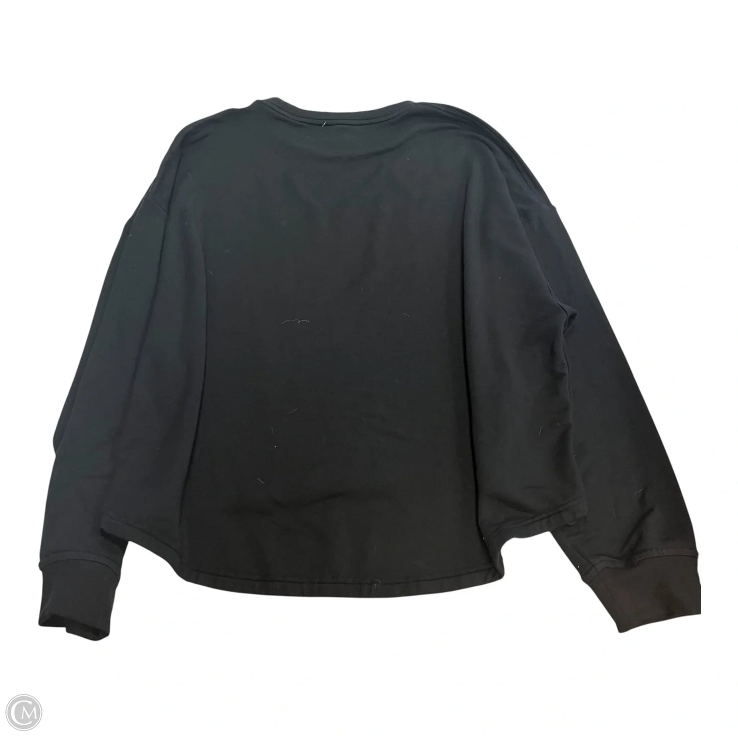 Athletic Sweatshirt Crewneck By Fabletics In Black, Size: M