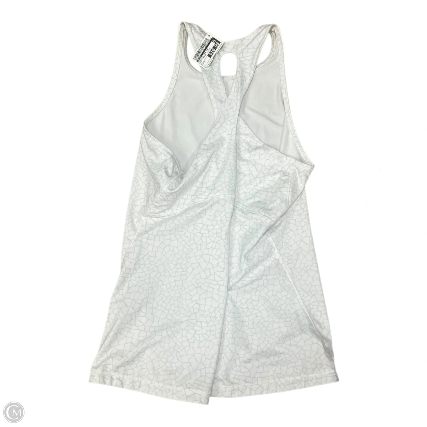 Athletic Tank Top By Calia In Grey & Yellow, Size: M