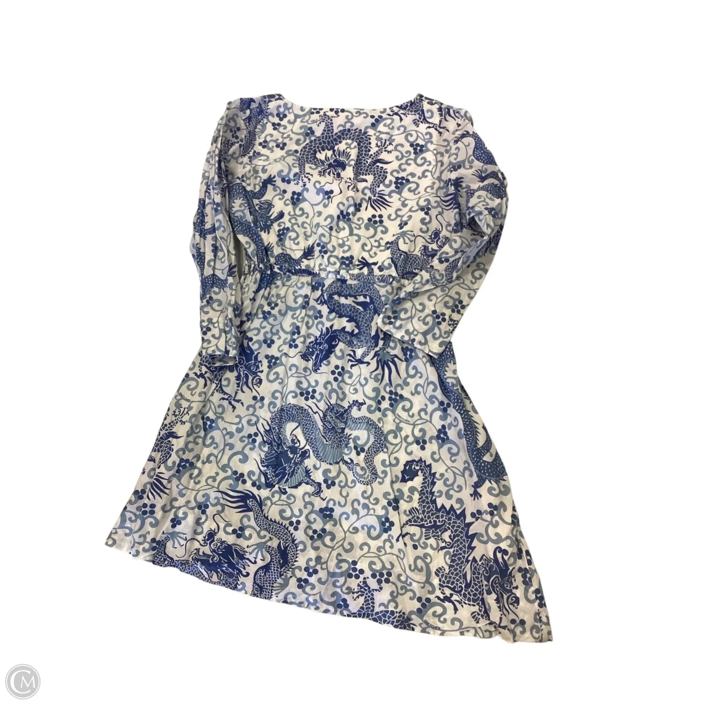 Dress Casual Short By Gretchen Scott In Blue & White, Size: M