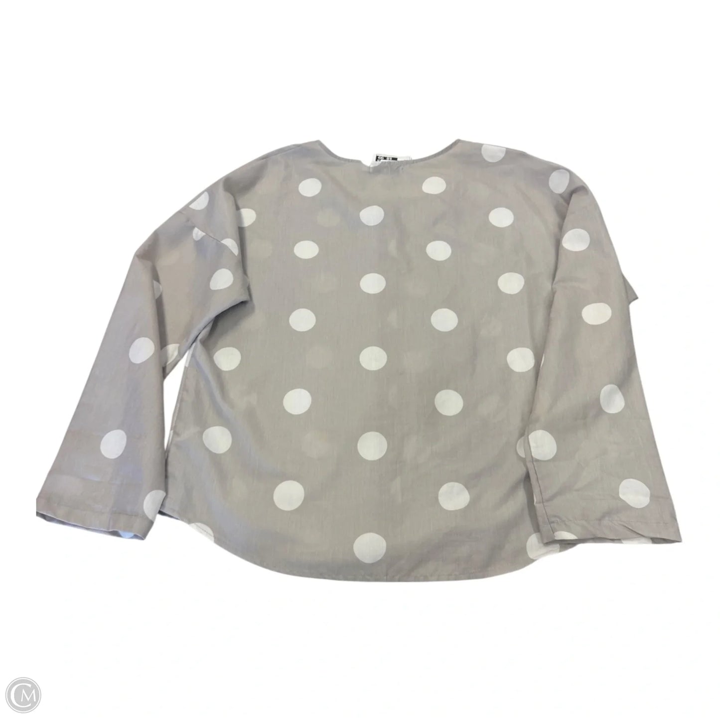 Top Long Sleeve By Misslook In Polkadot Pattern, Size: M