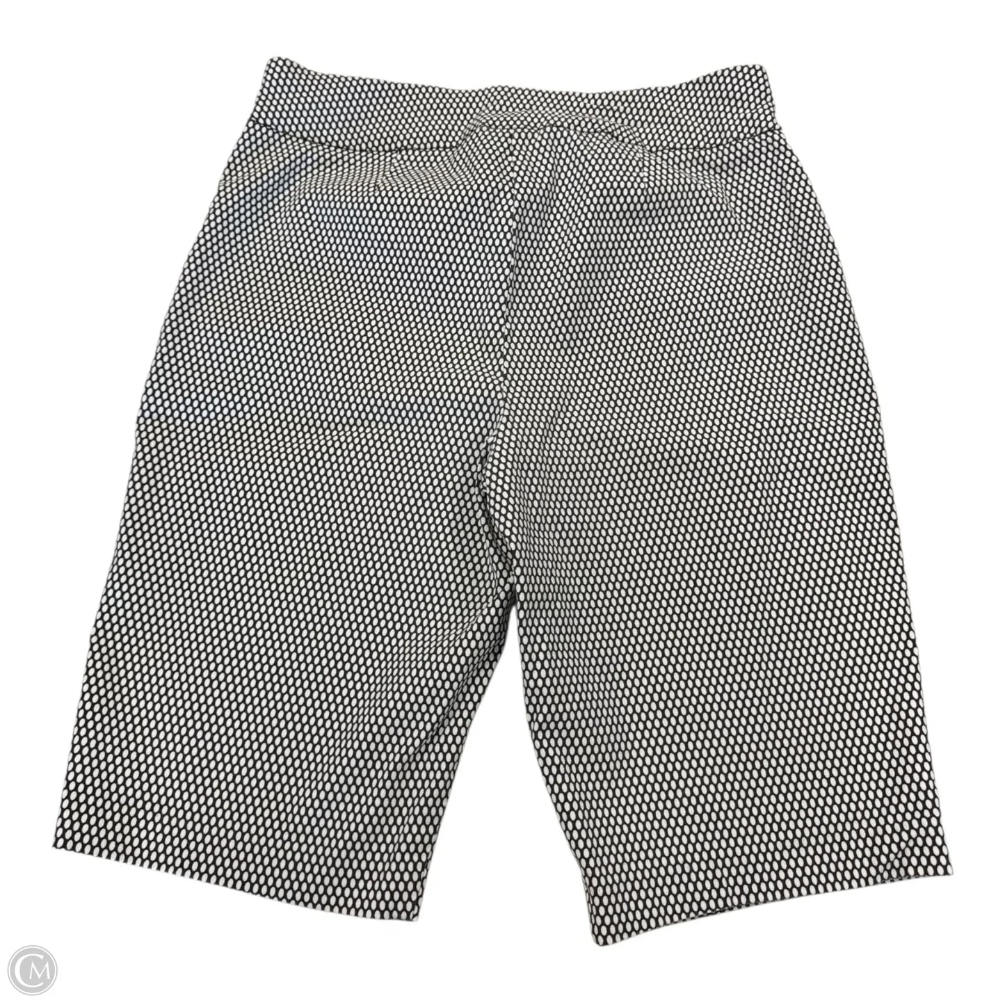 Shorts By Chicos In Black & Cream, Size: 2 (Large)