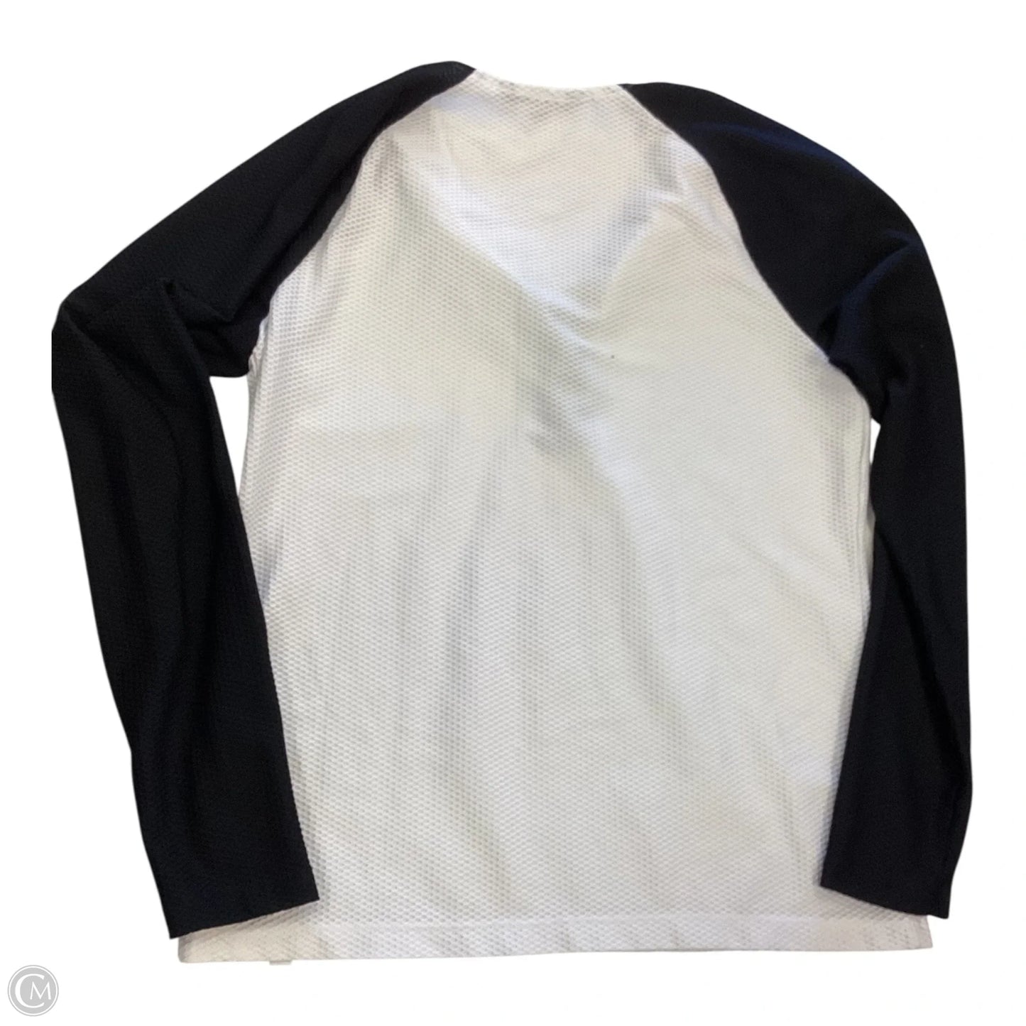Top Long Sleeve By Ralph Lauren In Black & White, Size: L