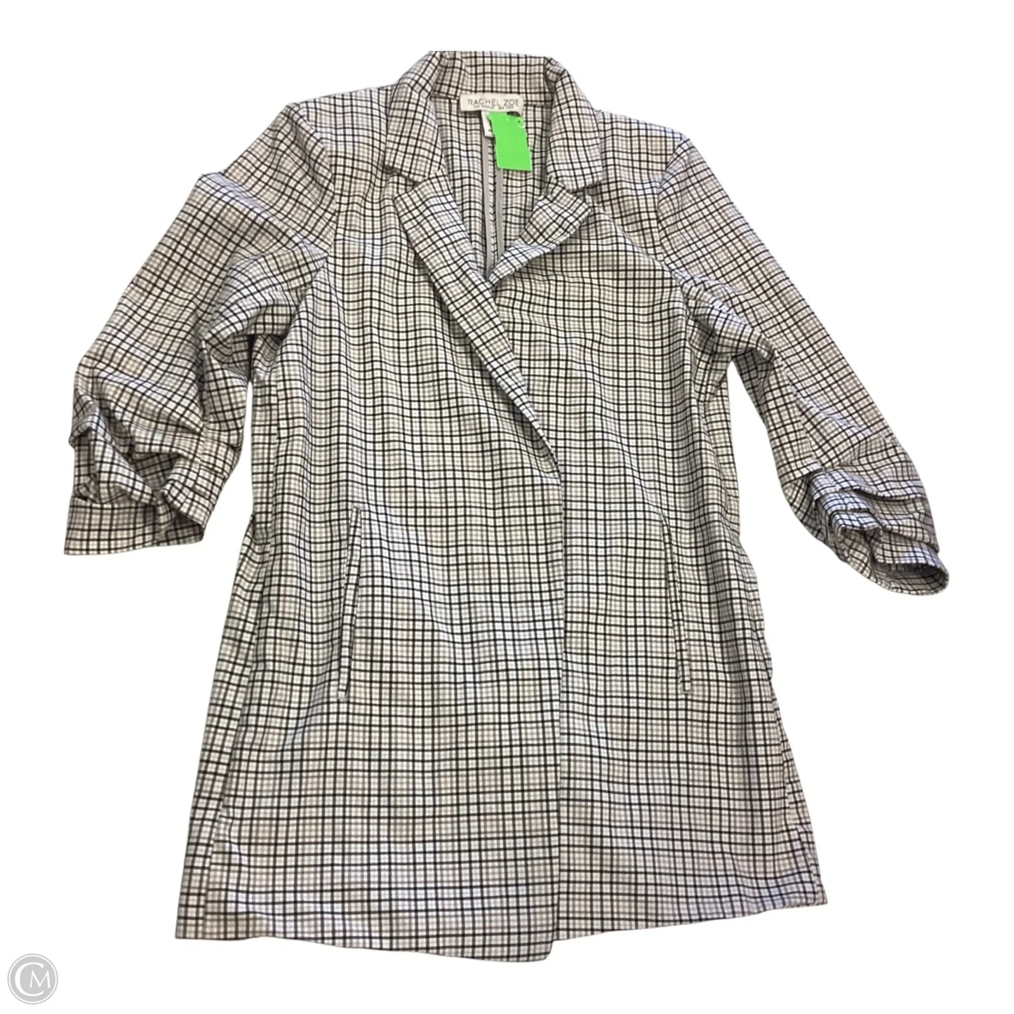 Blazer By Rachel Zoe In Plaid Pattern, Size: M