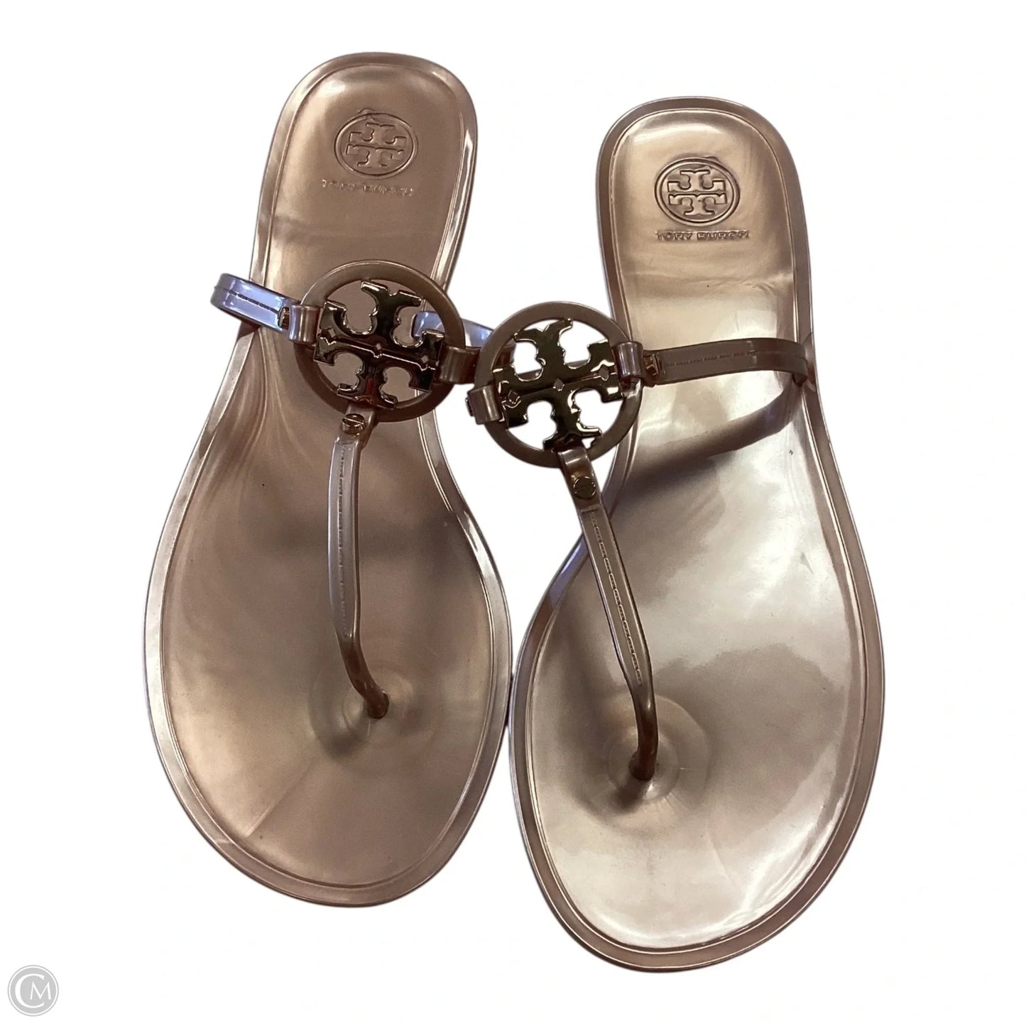 Sandals Designer By Tory Burch In Bronze, Size: 11
