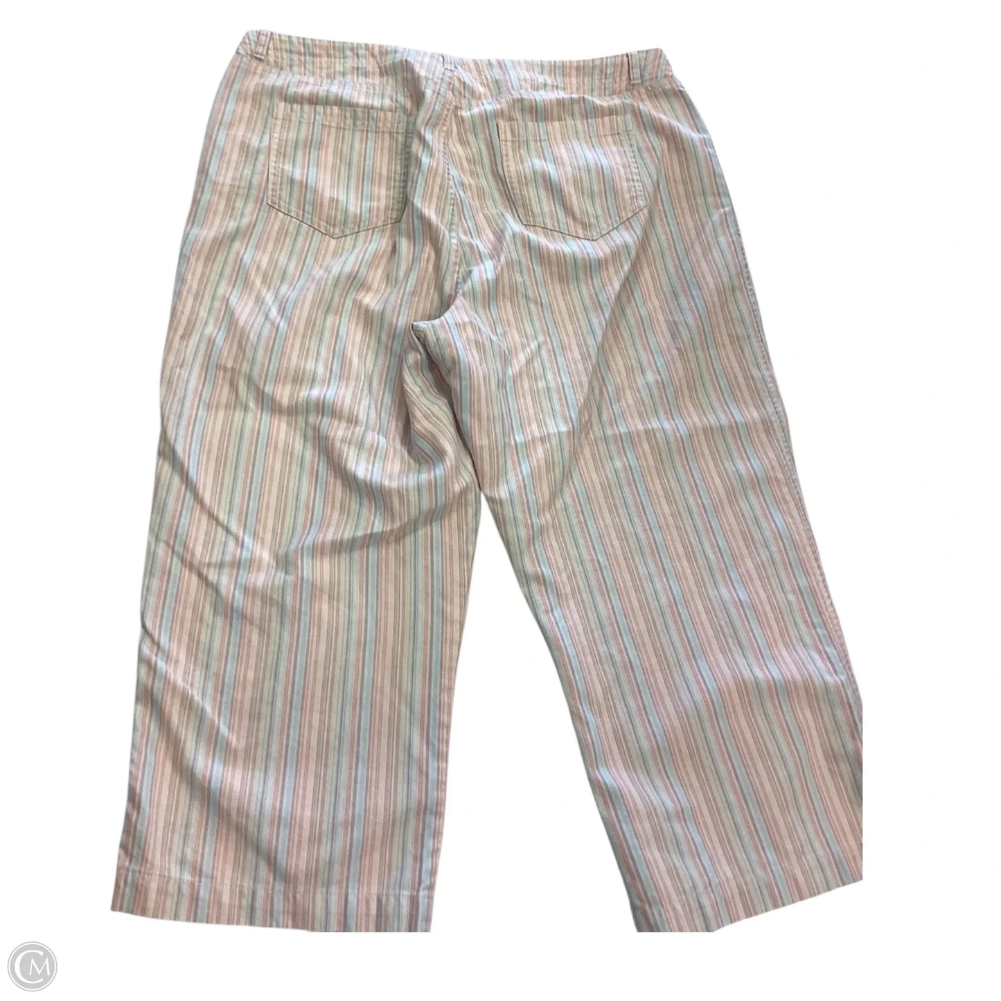 Capris By First Issue In Striped Pattern, Size: 14