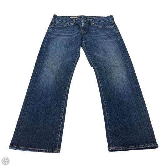 Jeans Cropped By Adriano Goldschmied In Blue Denim, Size: 28