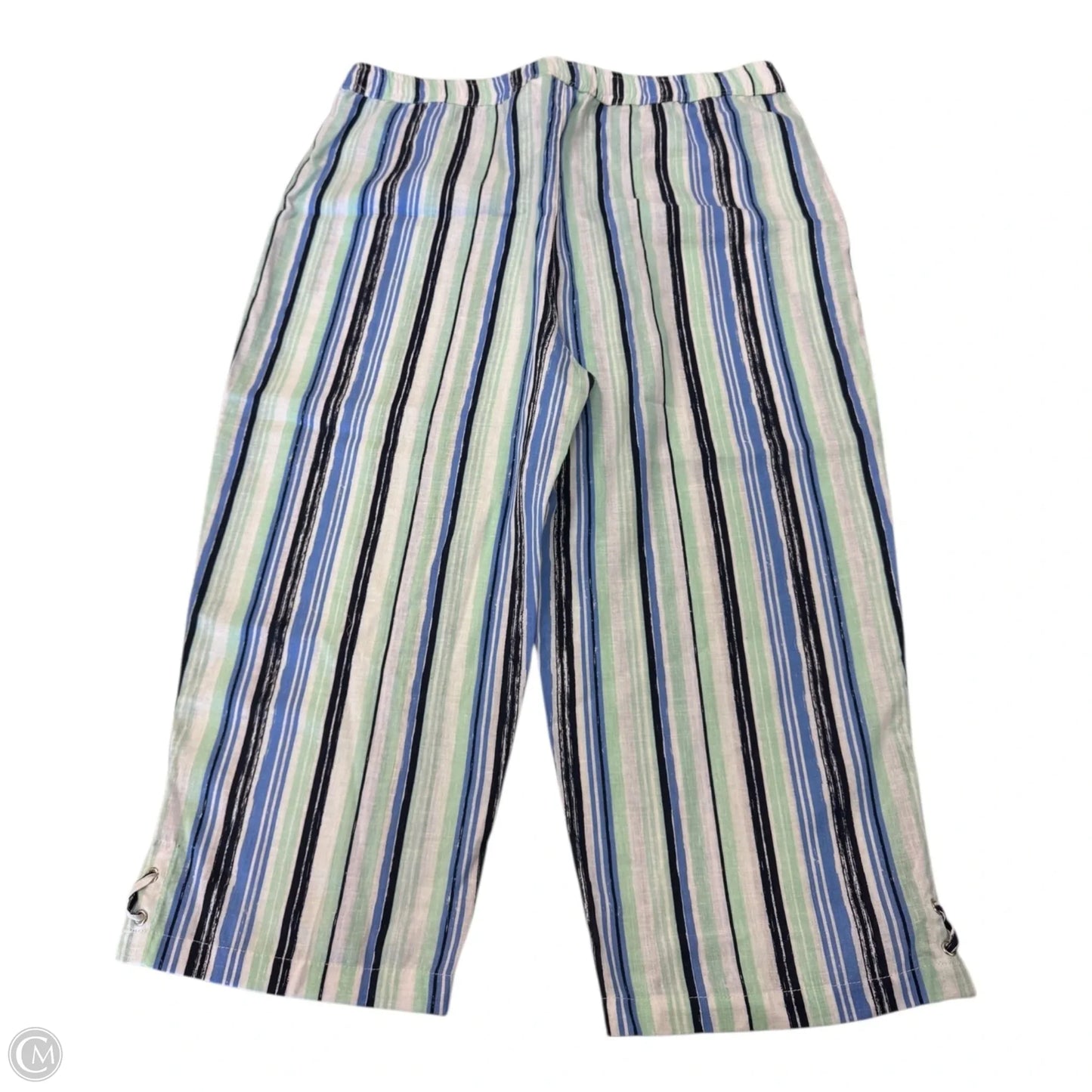 Capris By Coral Bay In Striped Pattern, Size: Lp