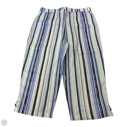 Capris By Coral Bay In Striped Pattern, Size: Lp