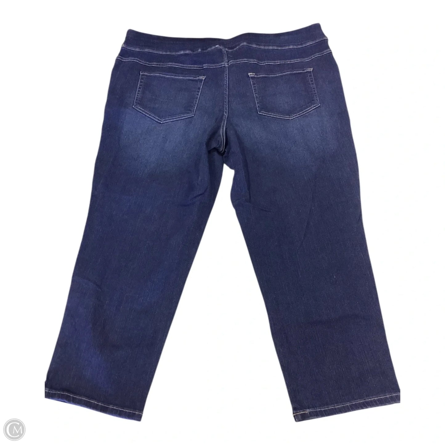 Jeans Straight By Terra & Sky In Blue Denim, Size: 2x