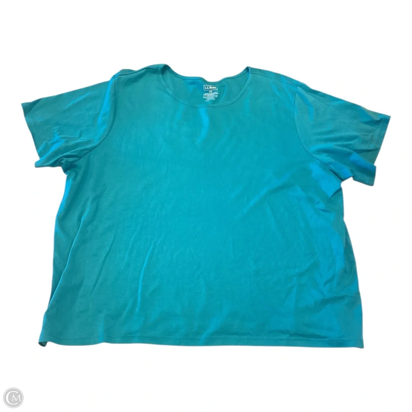 Top Long Sleeve By L.l. Bean In Teal, Size: 3x
