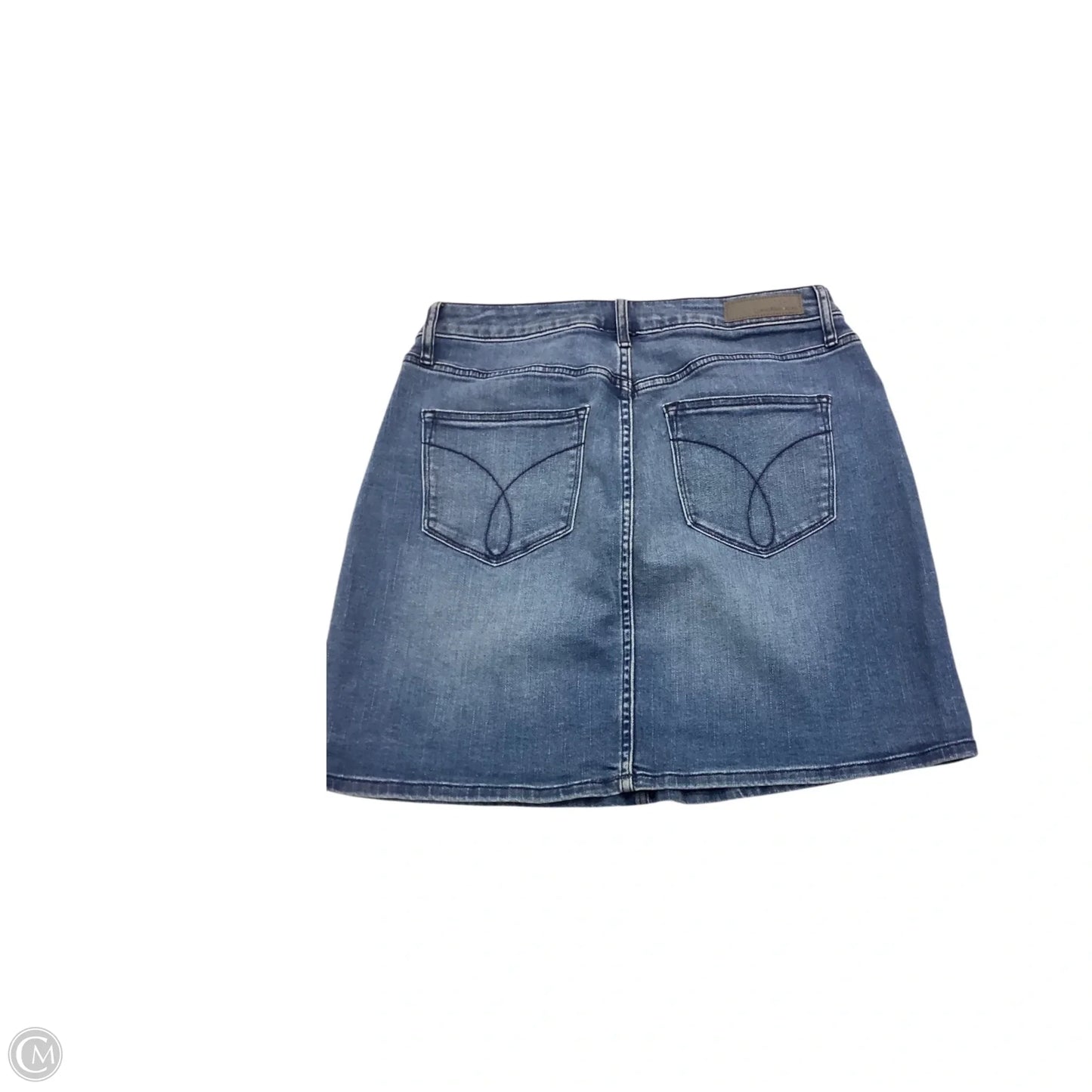 Skirt Mini & Short By Calvin Klein In Blue Denim, Size: 8
