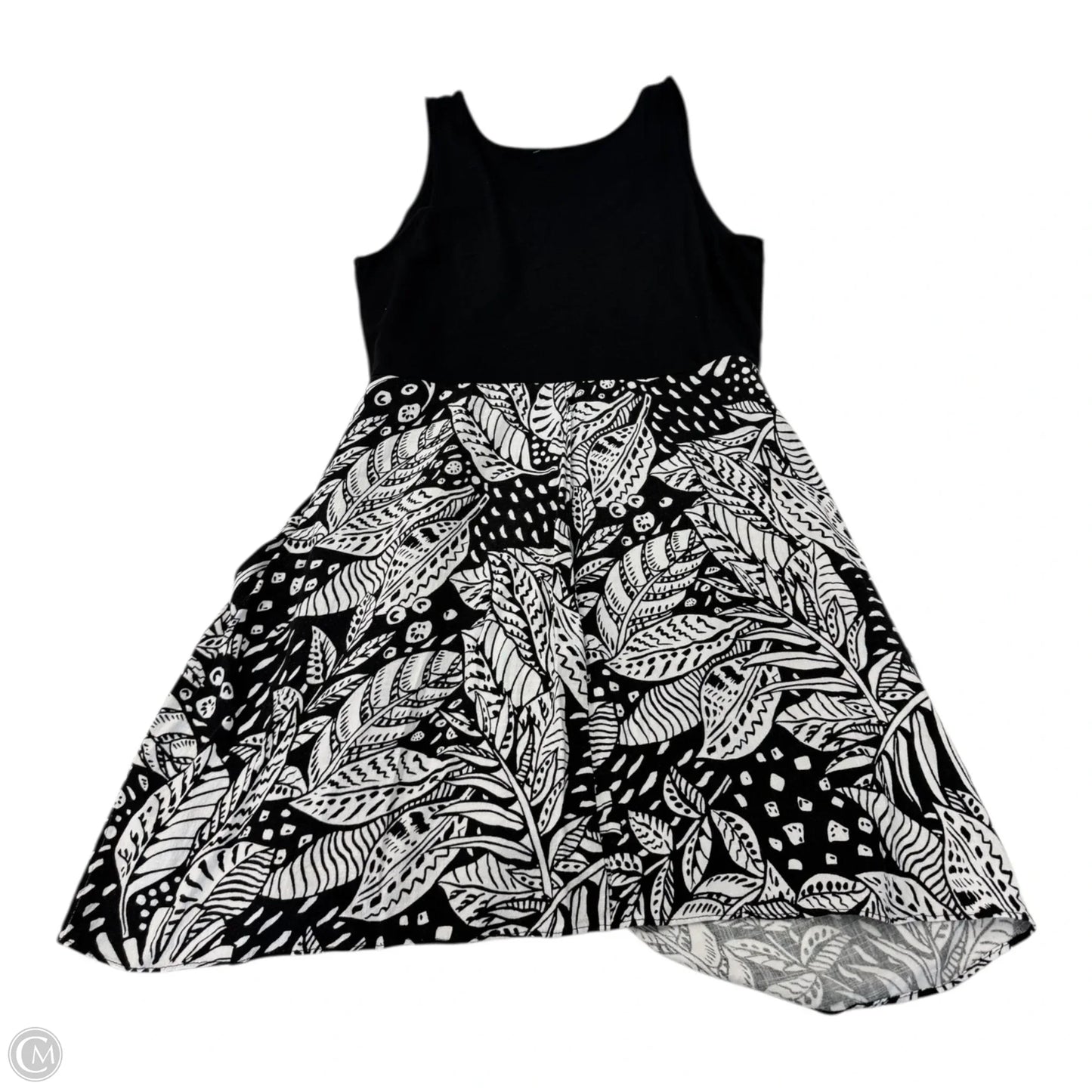 Dress Casual Short By Tribal In Black & White, Size: L
