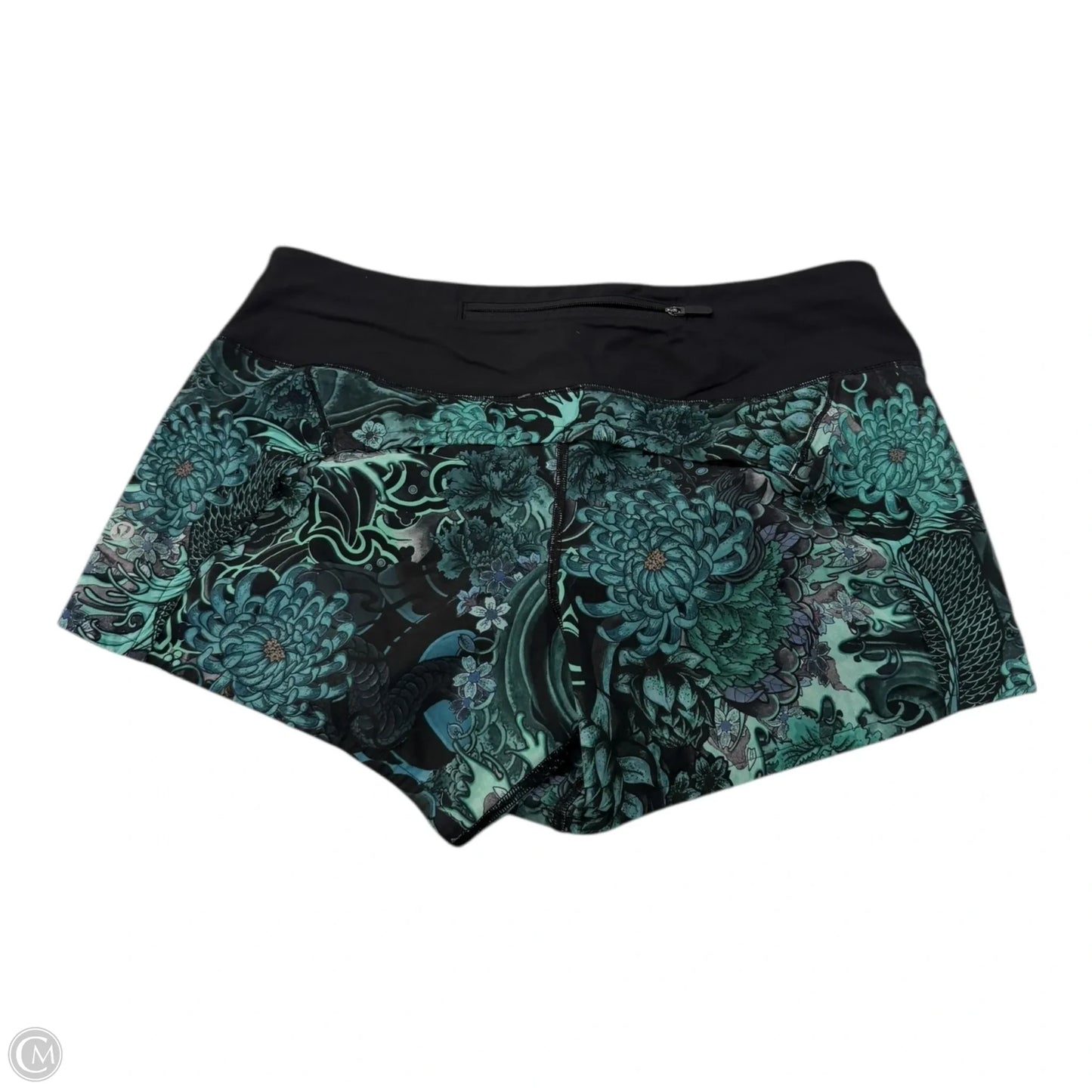 Athletic Shorts By Lululemon In Floral Print, Size: 6