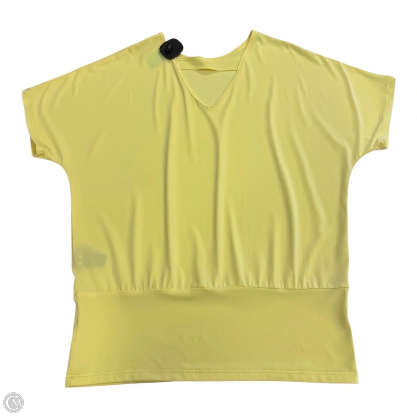 Top Short Sleeve By Clara Sun Woo In Yellow, Size: S