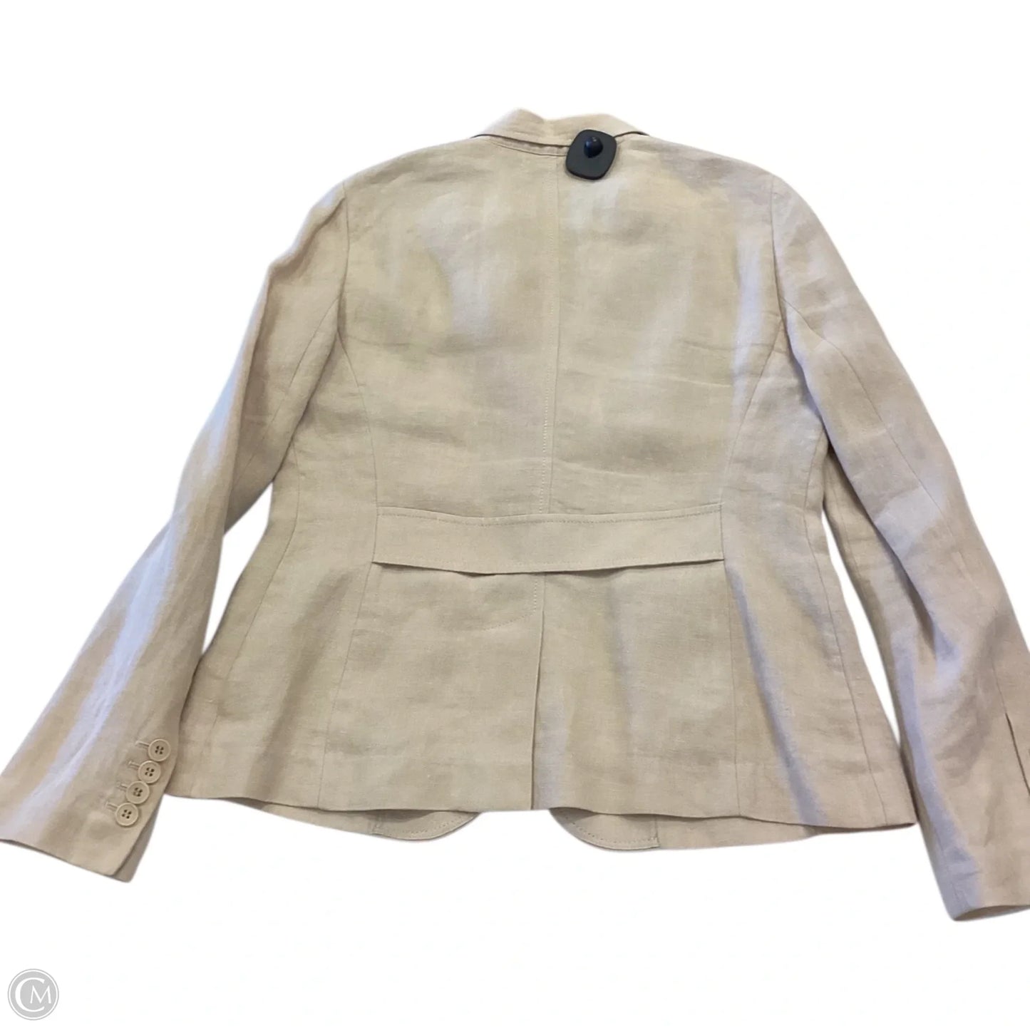 Blazer By Talbots In Tan, Size: 8 linen