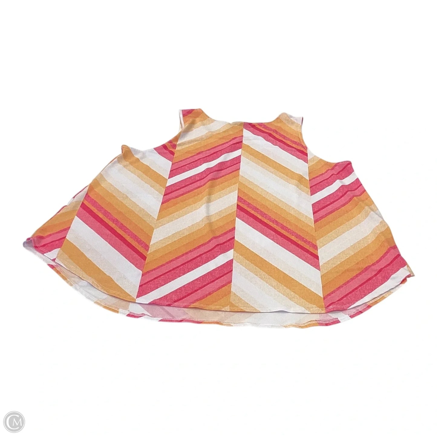 Top Sleeveless By Alfani In Orange & Pink, Size: Xl